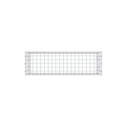 Anbaugabione Typ 3 100 cm x 50 cm x 30 cm (L x H x T), Maschenweite 5 cm x 10 cm, C-Ring