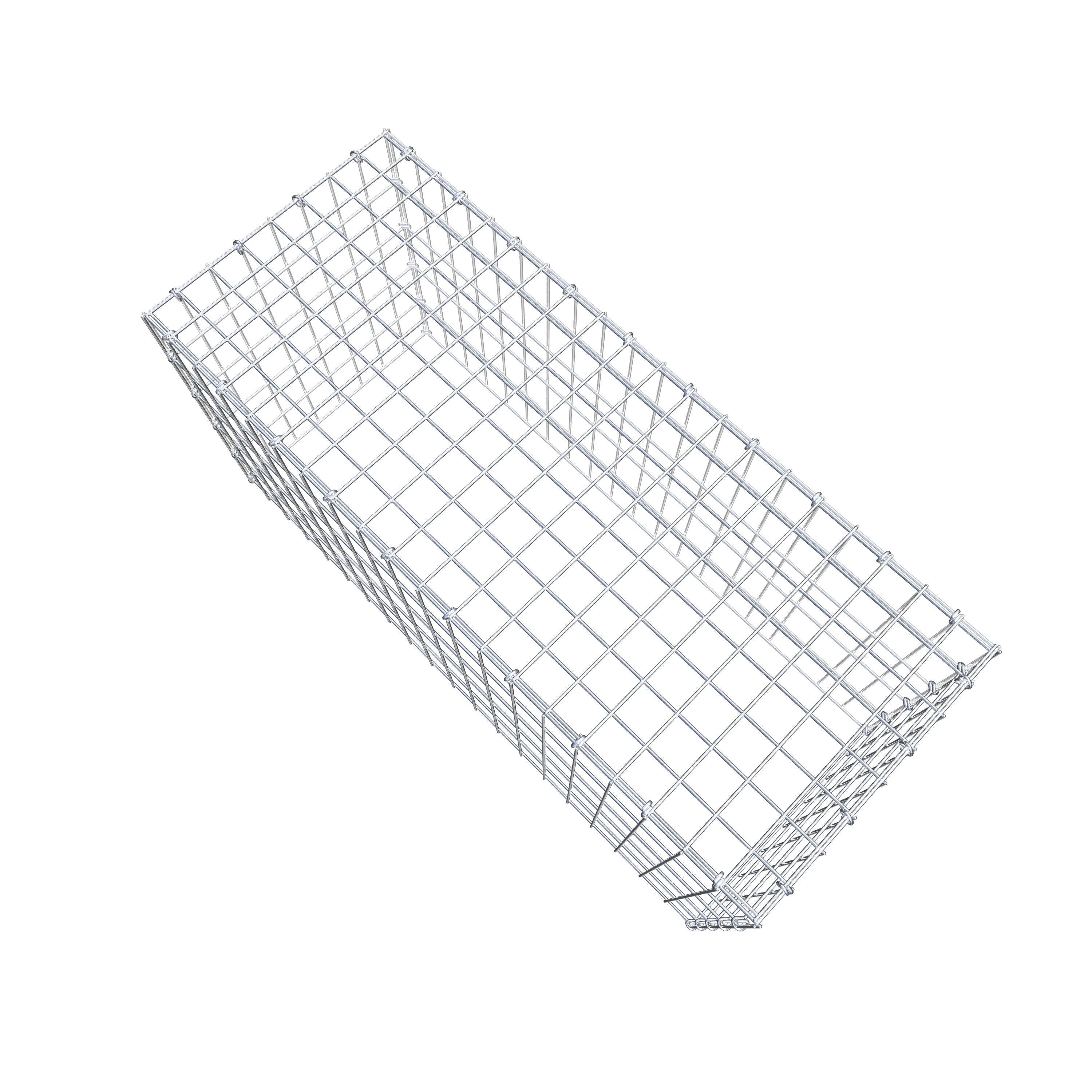 Mounted gabion type 3 100 cm x 50 cm x 40 cm (L x H x D), mesh size 5 cm x 10 cm, C-ring