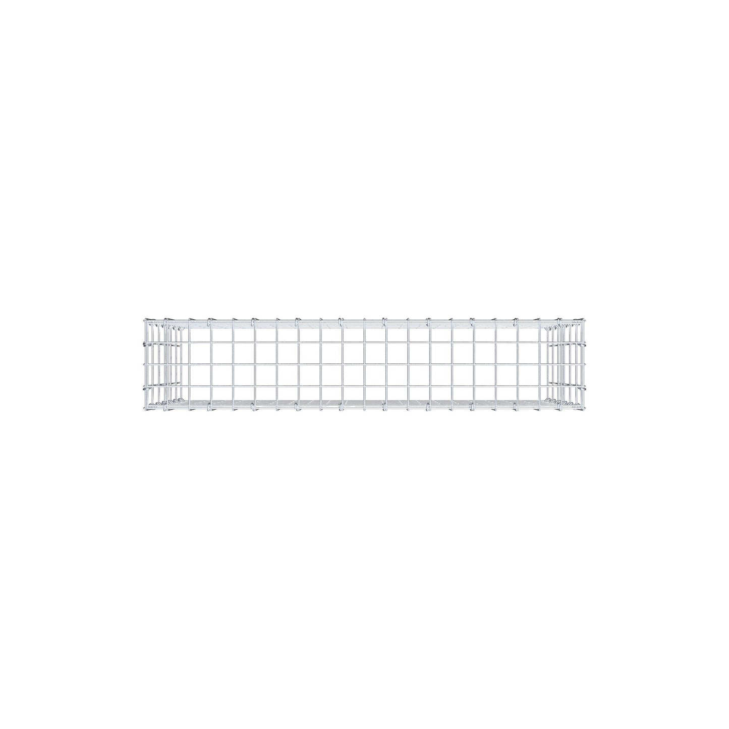 Monteret gabion type 3 100 cm x 60 cm x 20 cm (L x H x D), maskestørrelse 5 cm x 10 cm, C-ring
