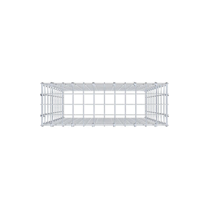 Monteret gabion type 3 100 cm x 60 cm x 20 cm (L x H x D), maskestørrelse 5 cm x 10 cm, C-ring