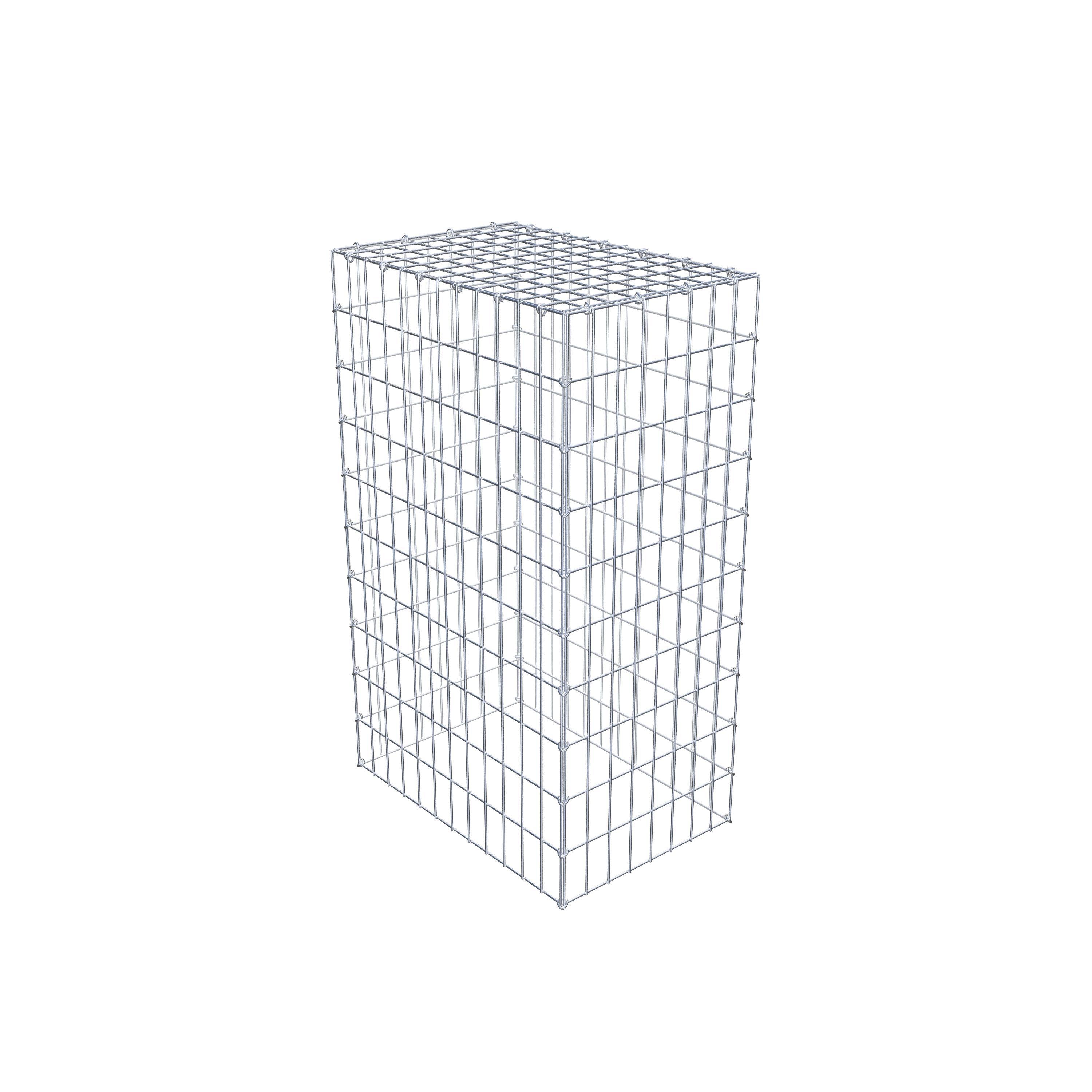 Mounted gabion type 3 100 cm x 60 cm x 40 cm (L x H x D), mesh size 5 cm x 10 cm, C-ring