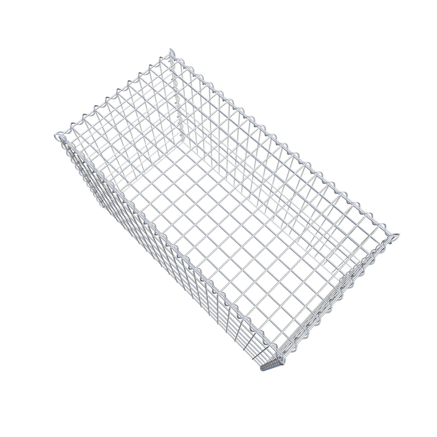 Gabion rapporté type 3 100 cm x 60 cm x 50 cm (L x H x P), mailles 5 cm x 10 cm, spirale