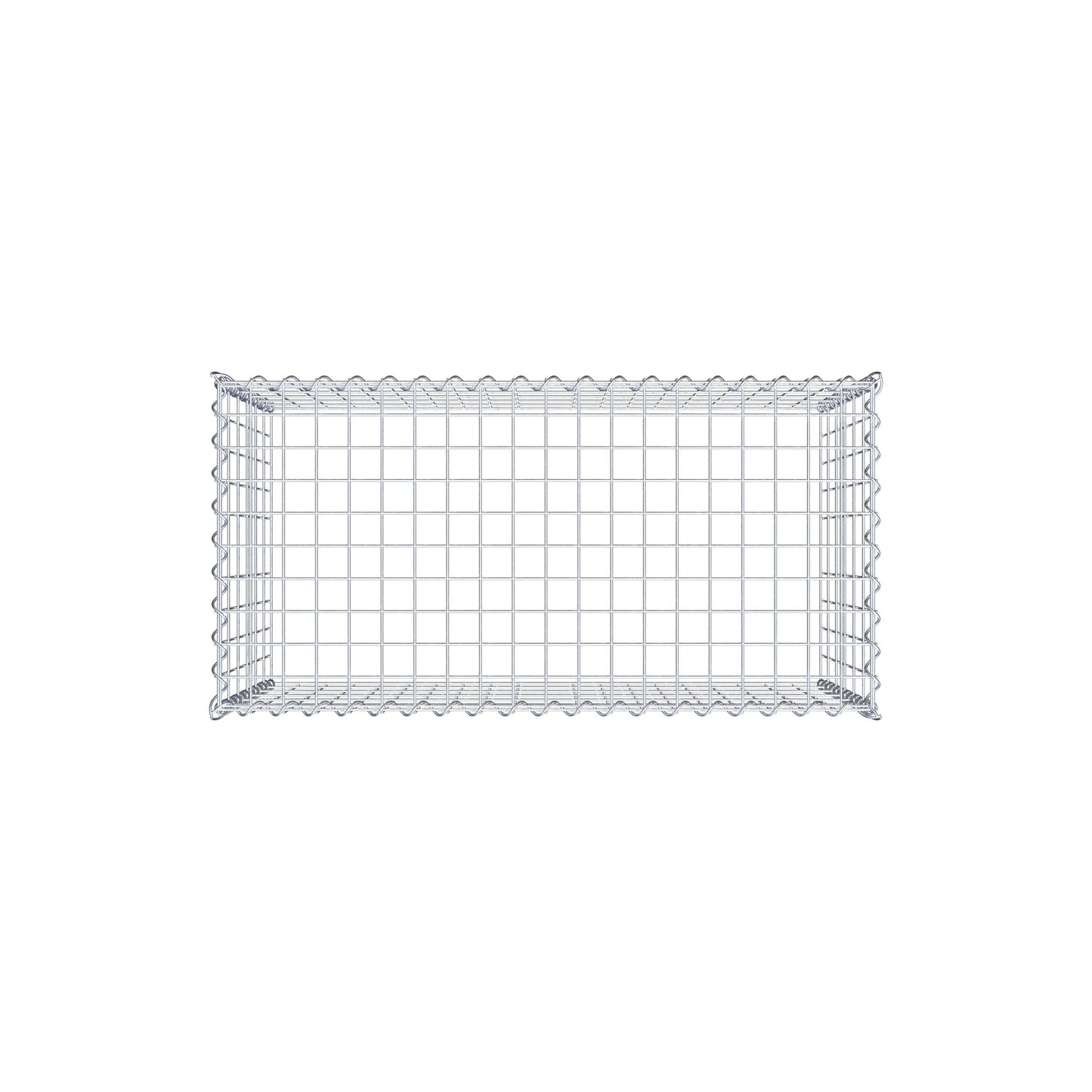 Gabion rapporté type 3 100 cm x 60 cm x 50 cm (L x H x P), mailles 5 cm x 10 cm, spirale