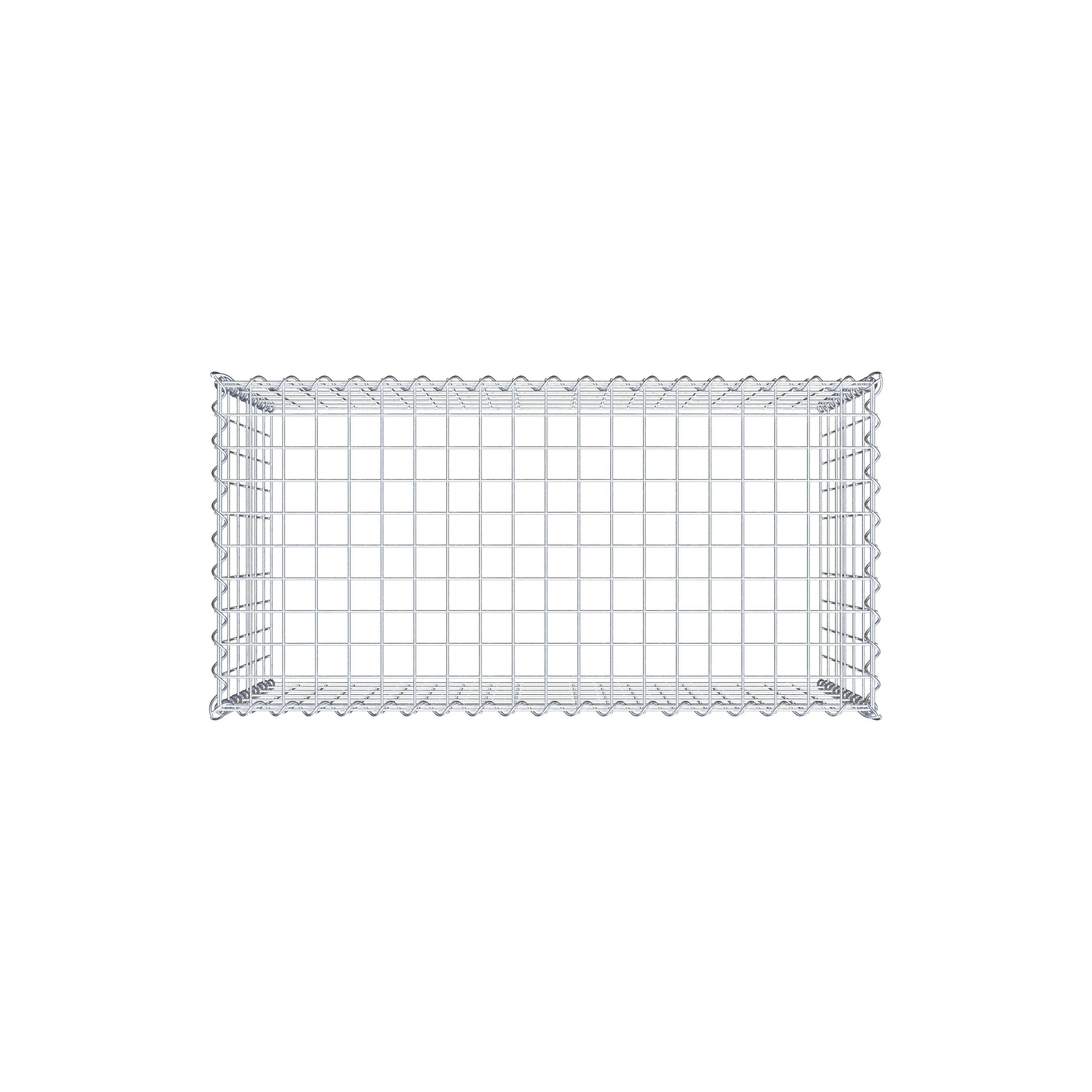 Grown-on gabion type 3 100 cm x 60 cm x 50 cm (L x H x D), mesh size 5 cm x 10 cm, spiral