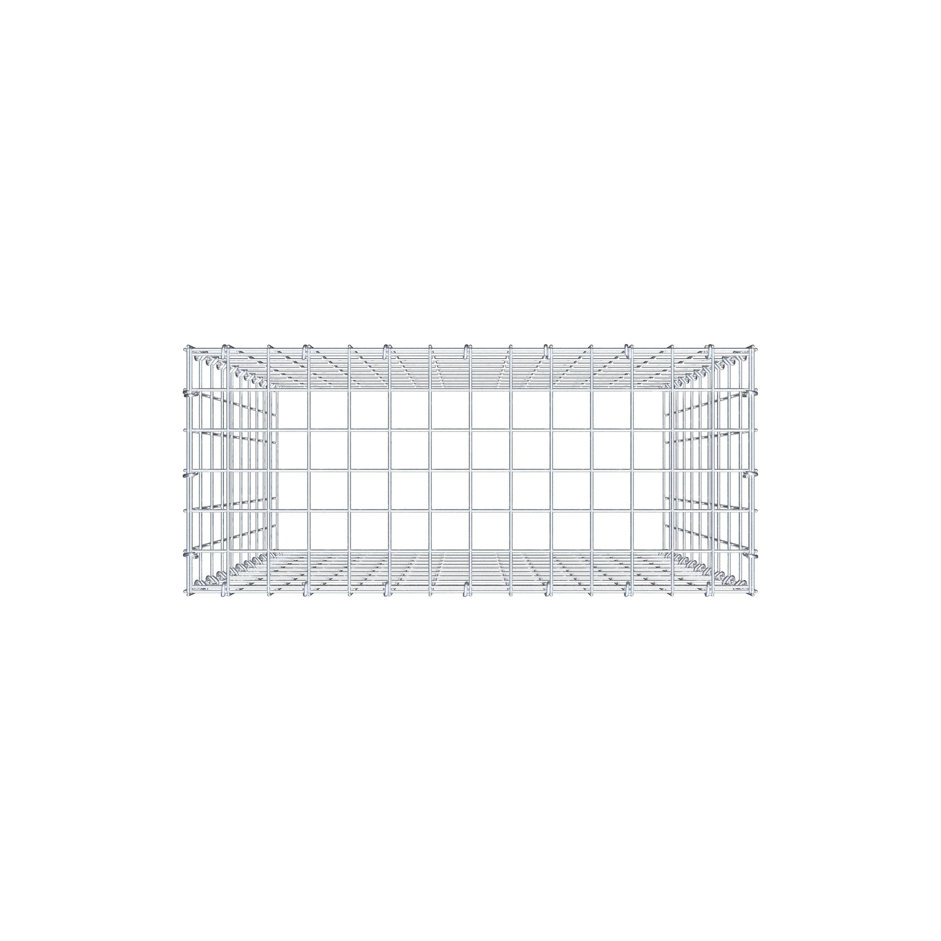 Gabião Tipo 3 100 cm x 70 cm x 30 cm (C x A x P), malhagem 5 cm x 10 cm, anel C