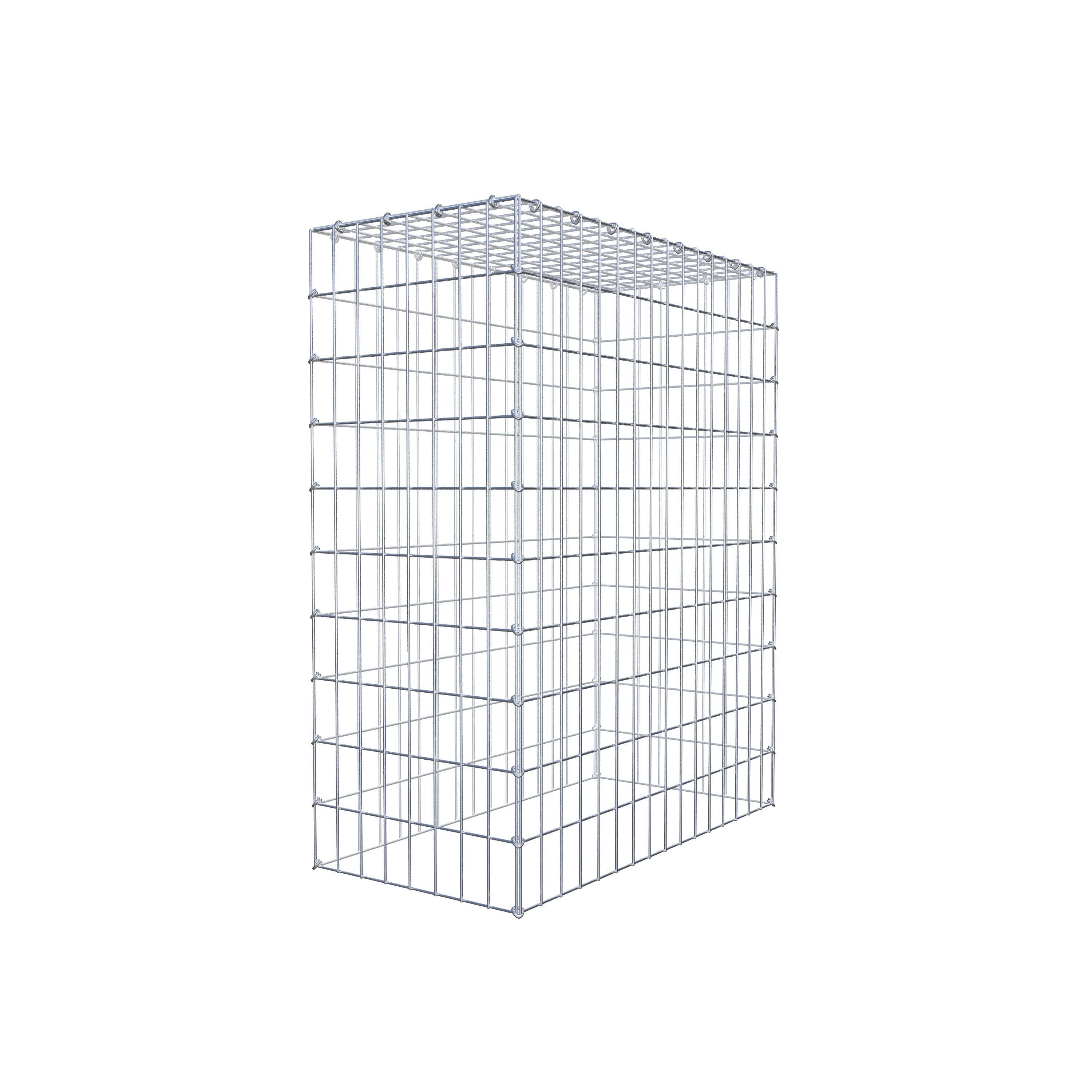 Mounted gabion type 3 100 cm x 80 cm x 40 cm (L x H x D), mesh size 5 cm x 10 cm, C-ring