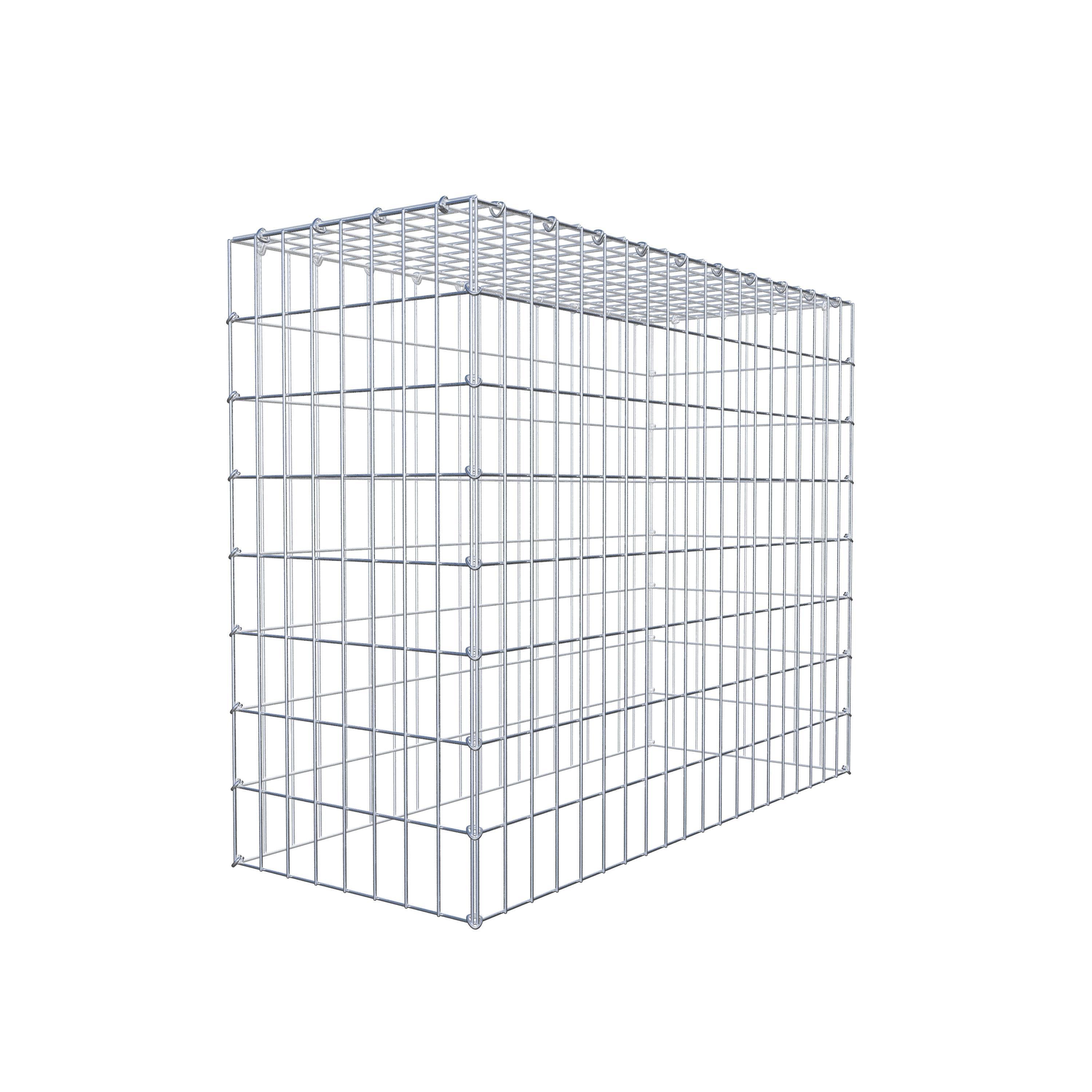 Mounted gabion type 3 100 cm x 80 cm x 40 cm (L x H x D), mesh size 5 cm x 10 cm, C-ring