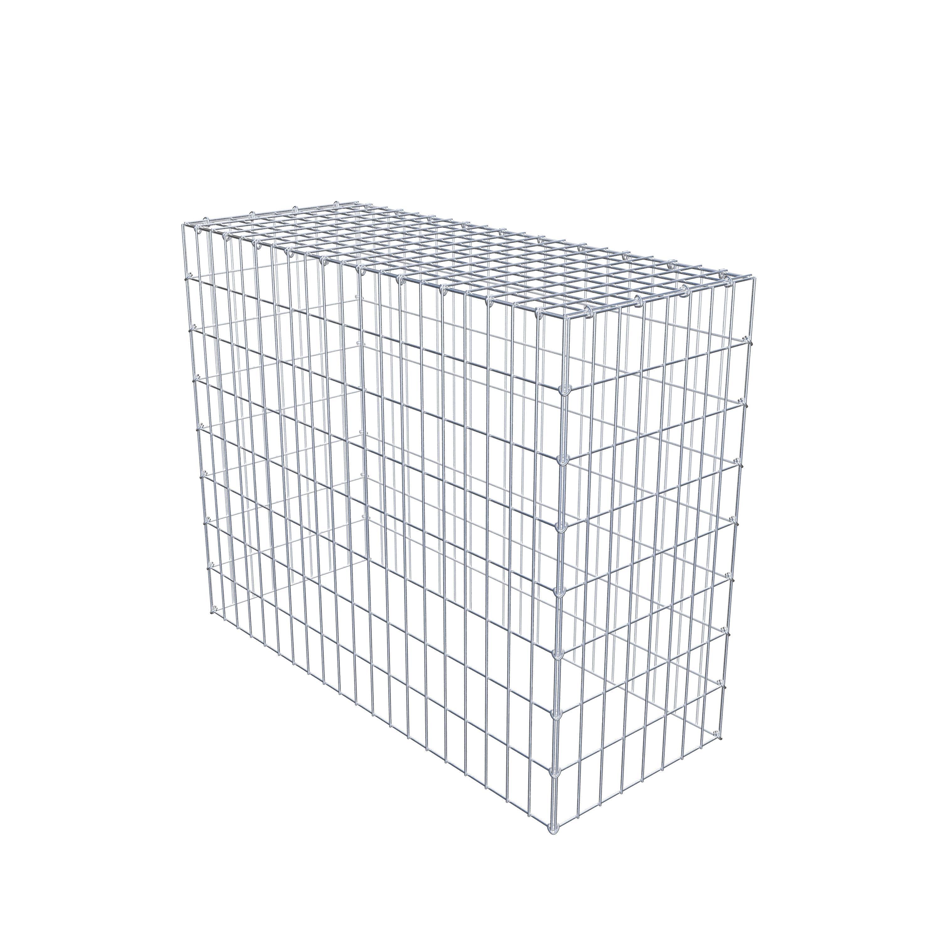 Mounted gabion type 3 100 cm x 80 cm x 40 cm (L x H x D), mesh size 5 cm x 10 cm, C-ring