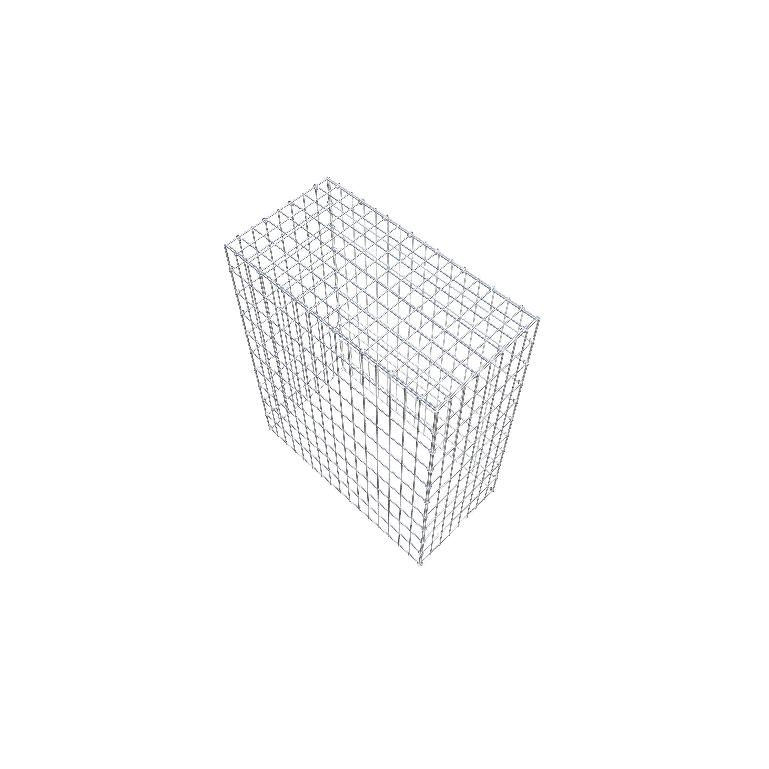 Mounted gabion type 3 100 cm x 80 cm x 40 cm (L x H x D), mesh size 5 cm x 10 cm, C-ring