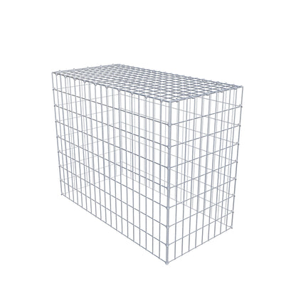 Monteret gabion type 3 100 cm x 80 cm x 50 cm (L x H x D), maskestørrelse 5 cm x 10 cm, C-ring