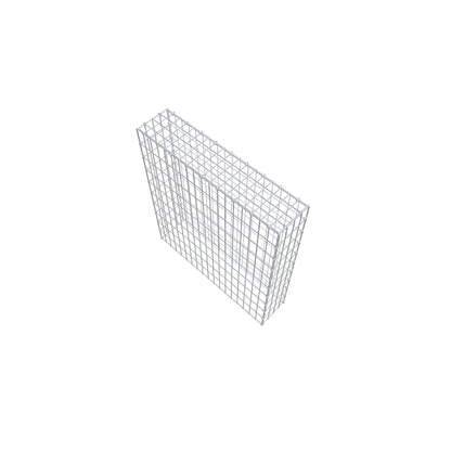 Typ 3 påbyggnadsgabion 100 cm x 90 cm x 20 cm (L x H x D), maskstorlek 5 cm x 10 cm, C-ring