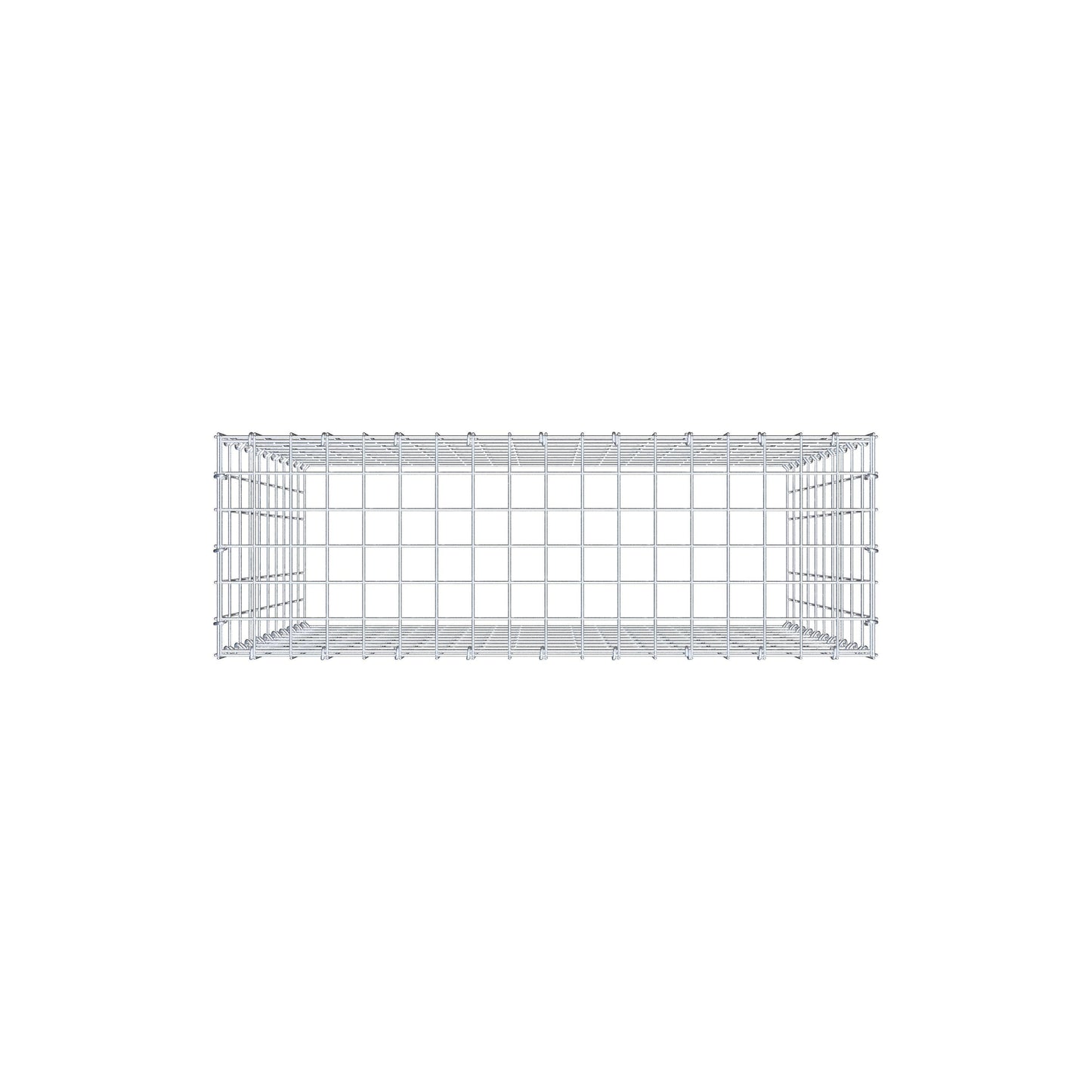 Anbaugabione Typ 3 100 cm x 90 cm x 30 cm (L x H x T), Maschenweite 5 cm x 10 cm, C-Ring