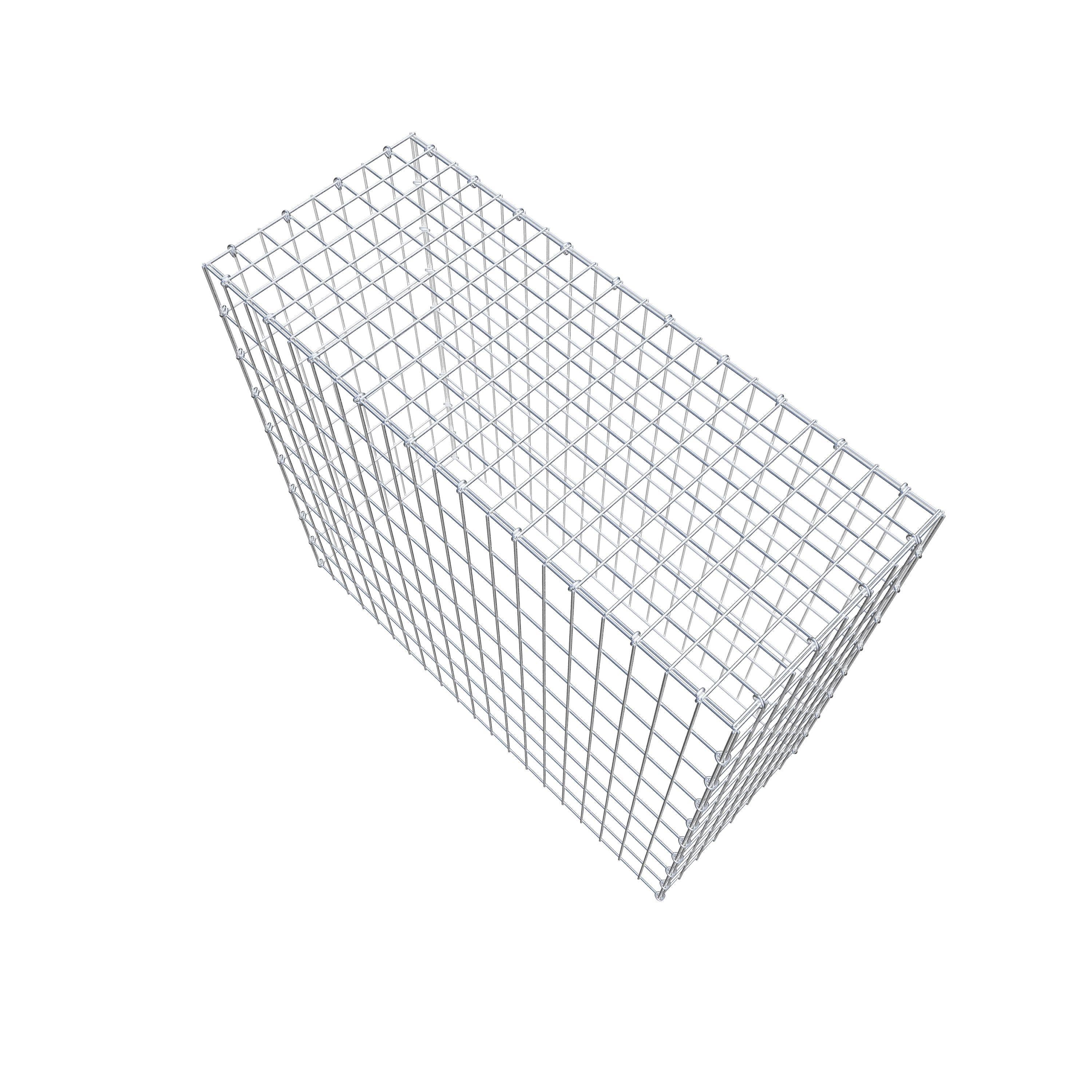 Mounted gabion type 3 100 cm x 90 cm x 40 cm (L x H x D), mesh size 5 cm x 10 cm, C-ring