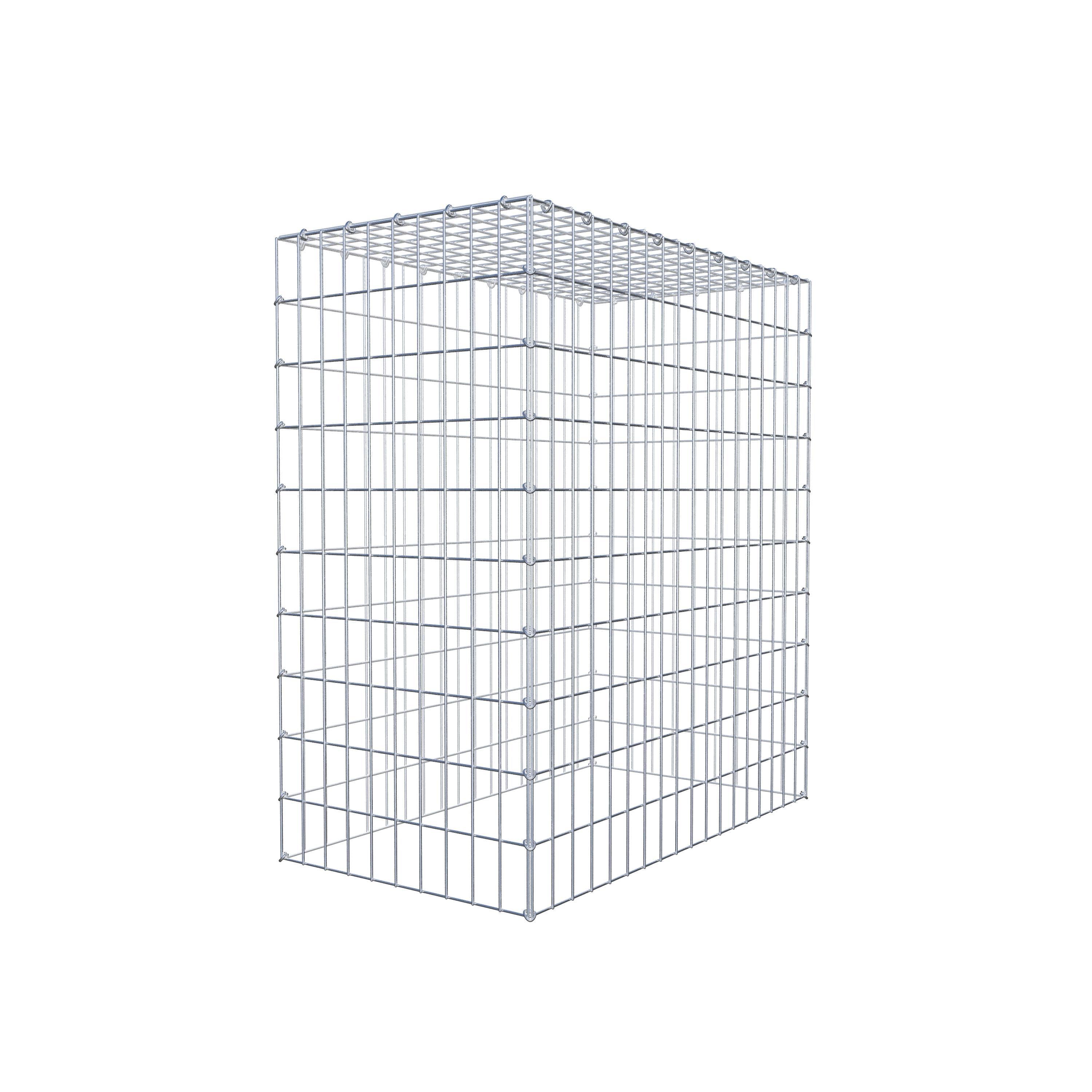 Mounted gabion type 3 100 cm x 90 cm x 50 cm (L x H x D), mesh size 5 cm x 10 cm, C-ring