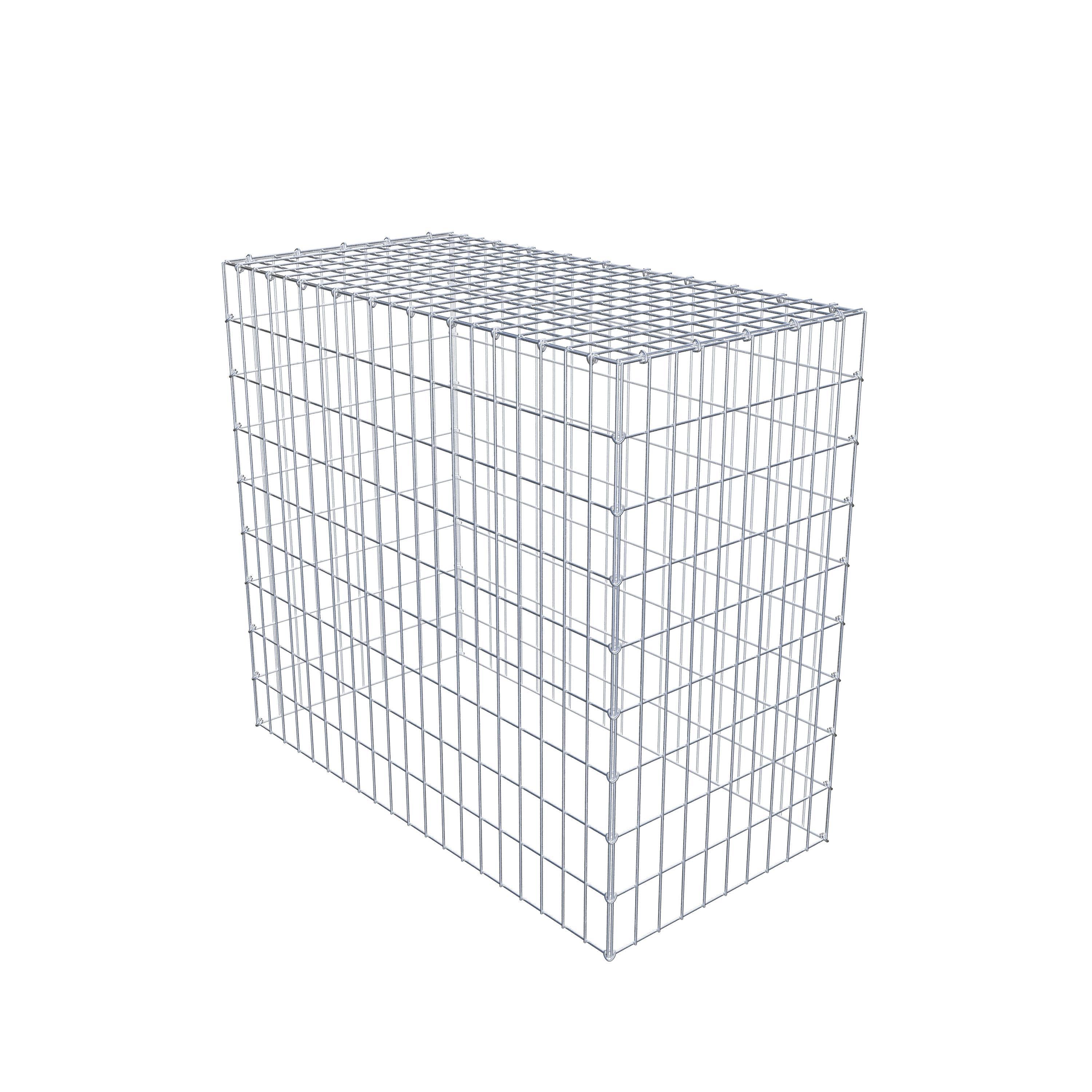 Mounted gabion type 3 100 cm x 90 cm x 50 cm (L x H x D), mesh size 5 cm x 10 cm, C-ring