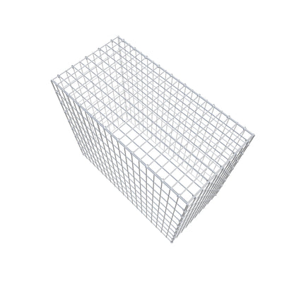 Typ 3 påbyggnadsgabion 100 cm x 90 cm x 50 cm (L x H x D), maskstorlek 5 cm x 10 cm, C-ring