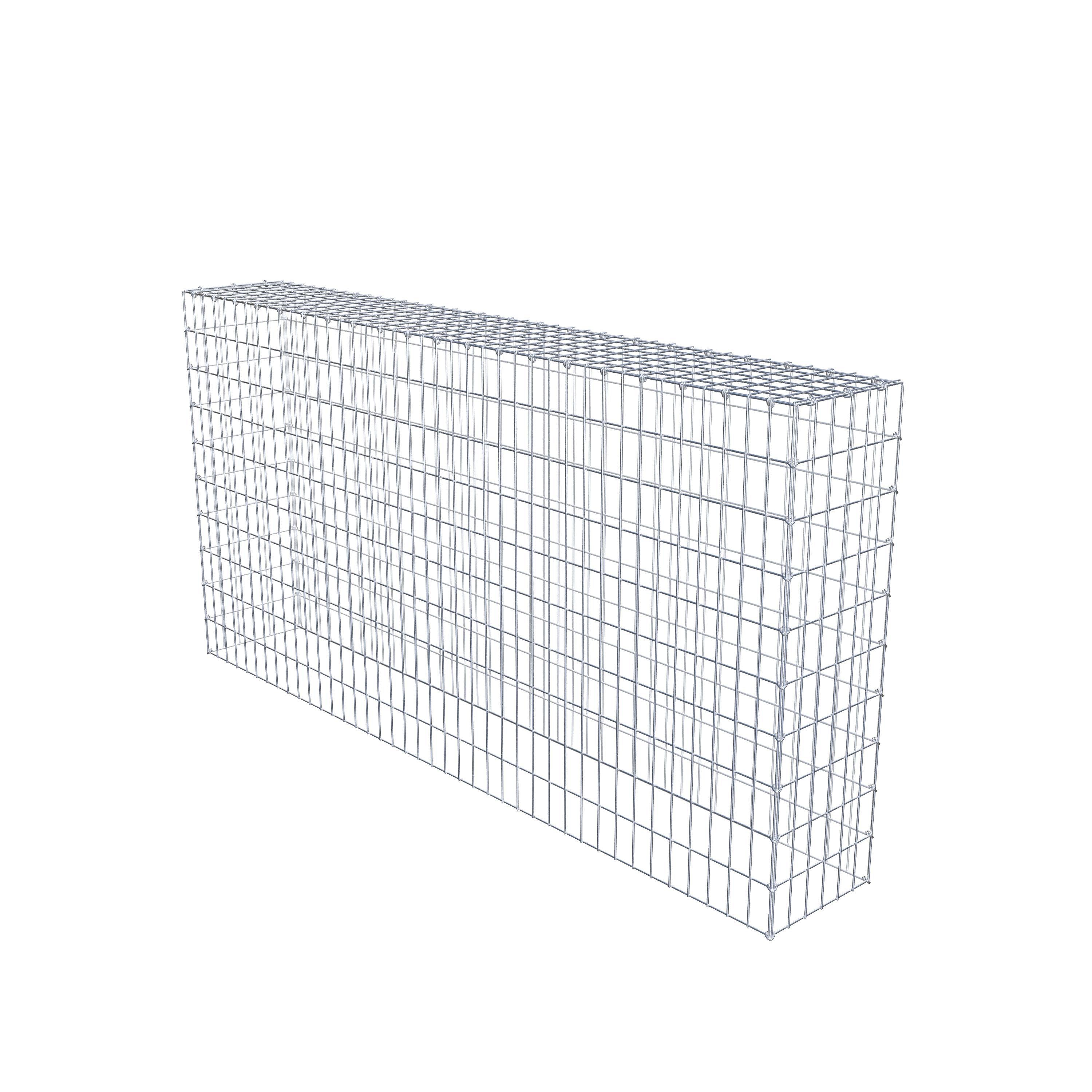 Mounted gabion type 3 200 cm x 100 cm x 30 cm (L x H x D), mesh size 5 cm x 10 cm, C-ring