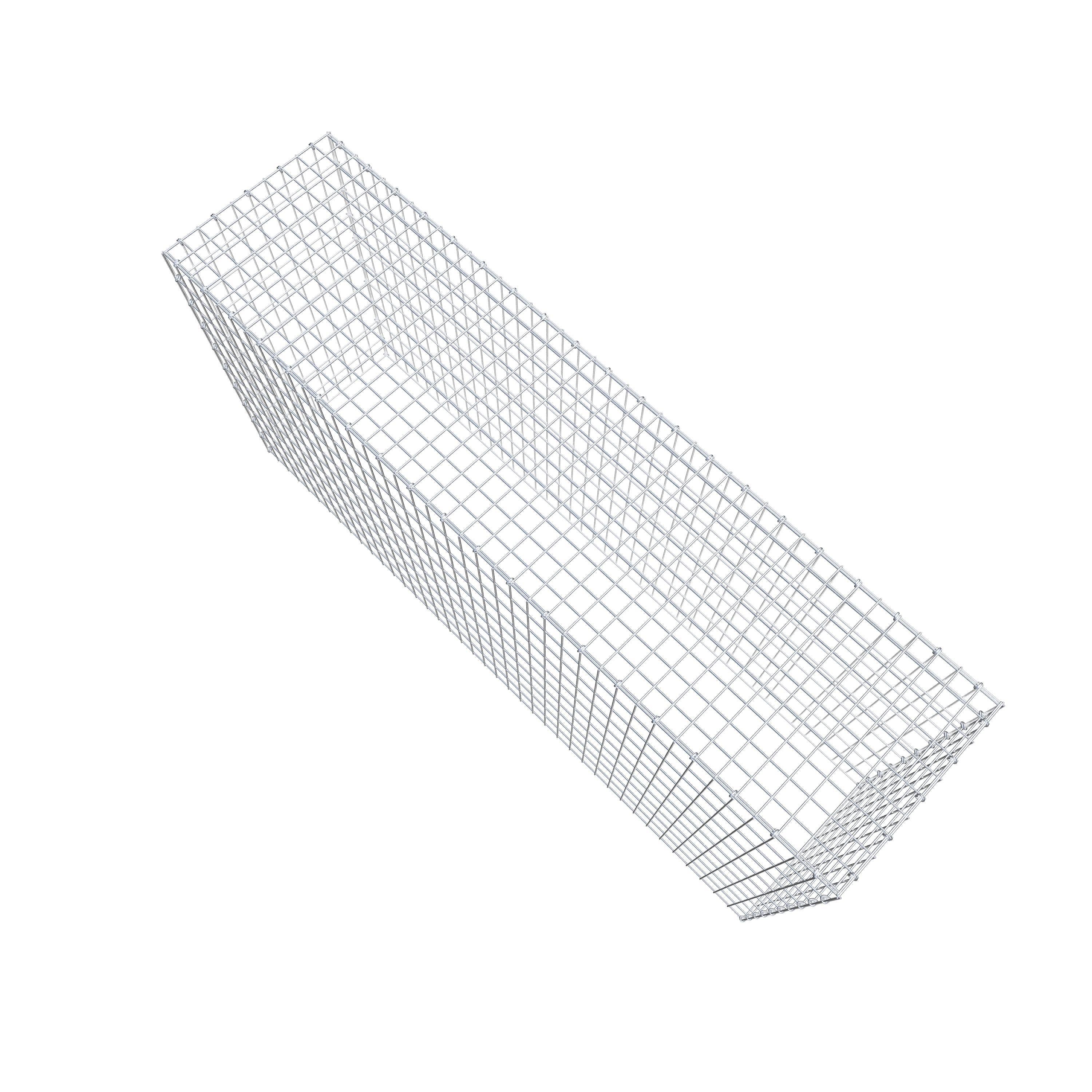 Anbaugabione Typ 3 200 cm x 100 cm x 50 cm (L x H x T), Maschenweite 5 cm x 10 cm, C-Ring