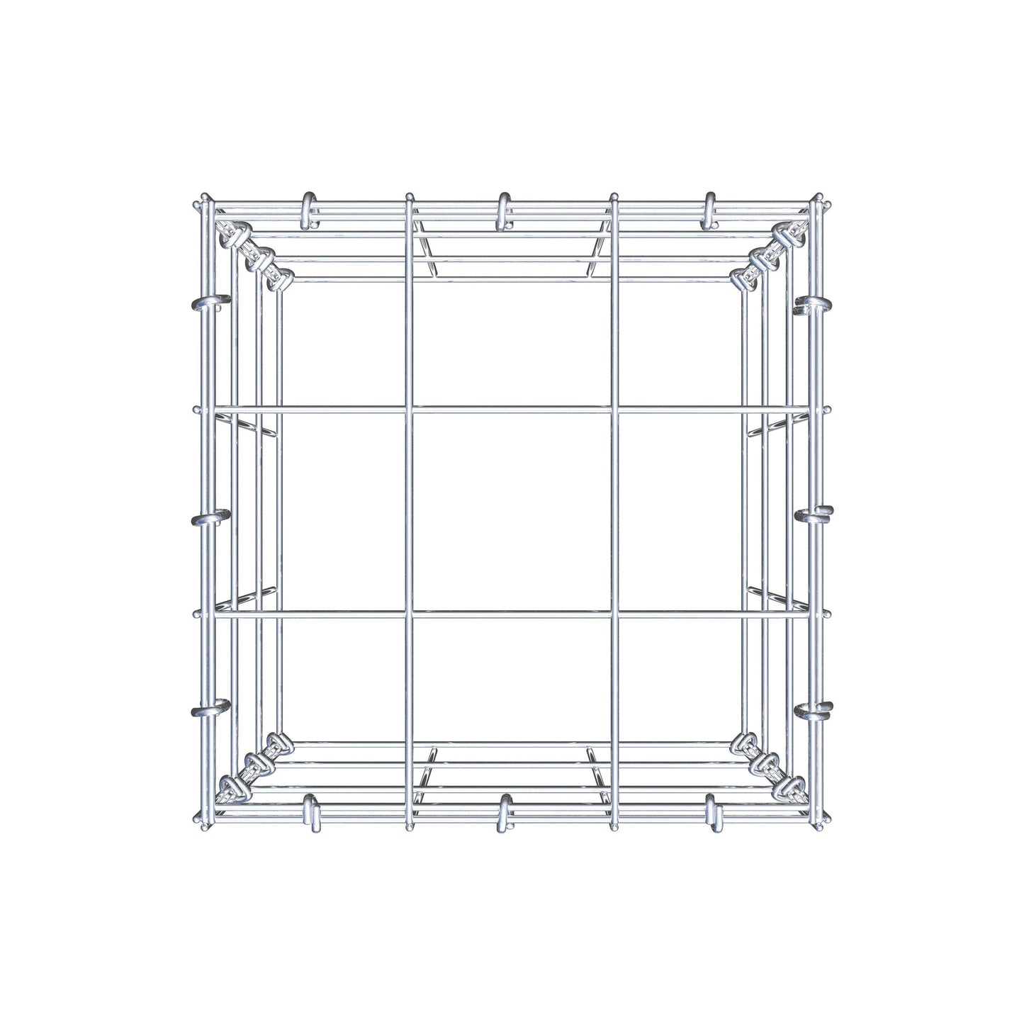 Extra gabion typ 3 30 cm x 30 cm x 30 cm (L x H x D), maskstorlek 10 cm x 10 cm, C-ring