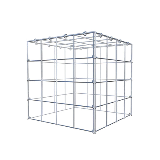 Monteret gabion type 3 40 cm x 40 cm x 40 cm (L x H x D), maskestørrelse 10 cm x 10 cm, C-ring
