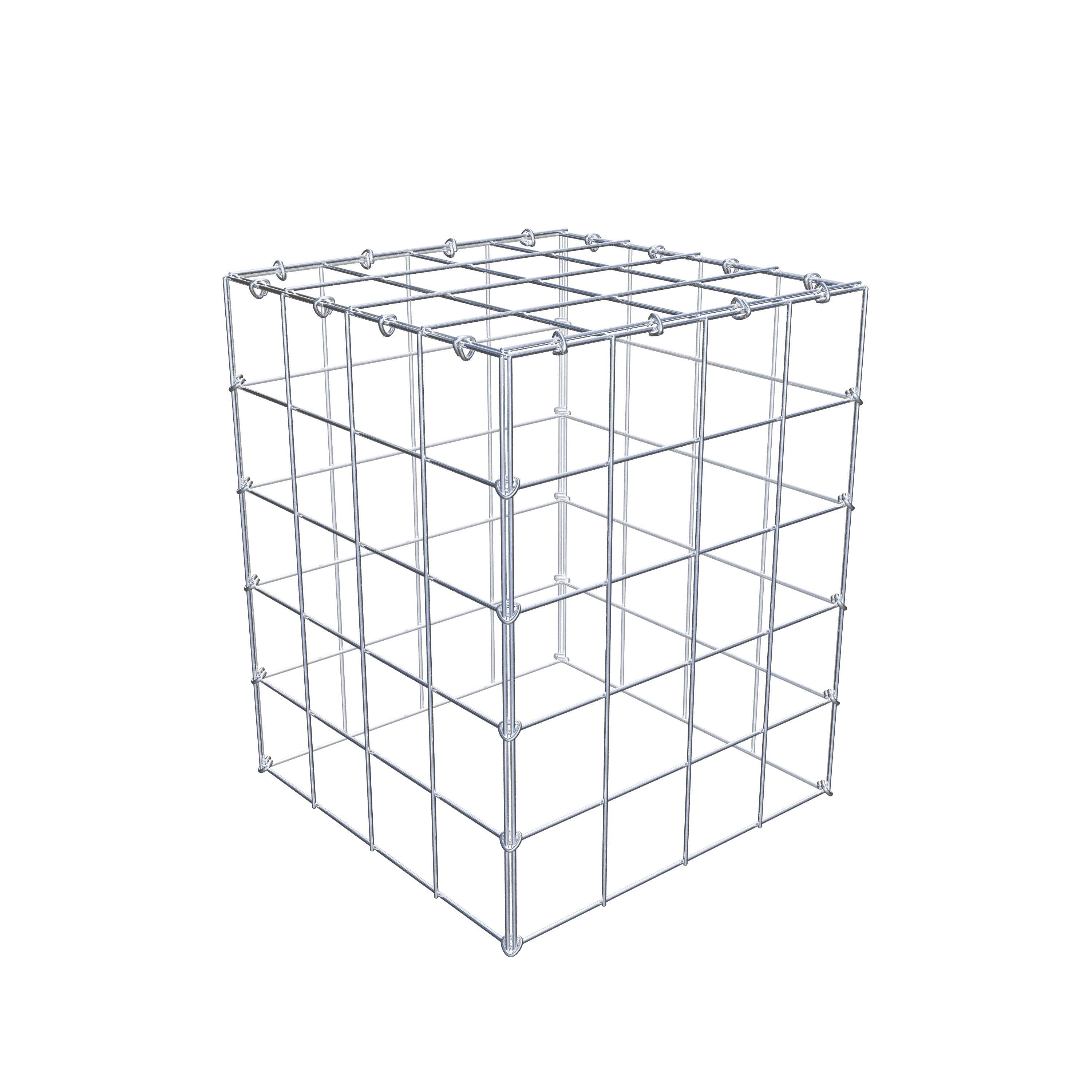 Mounted gabion type 3 50 cm x 40 cm x 40 cm (L x H x D), mesh size 10 cm x 10 cm, C-ring