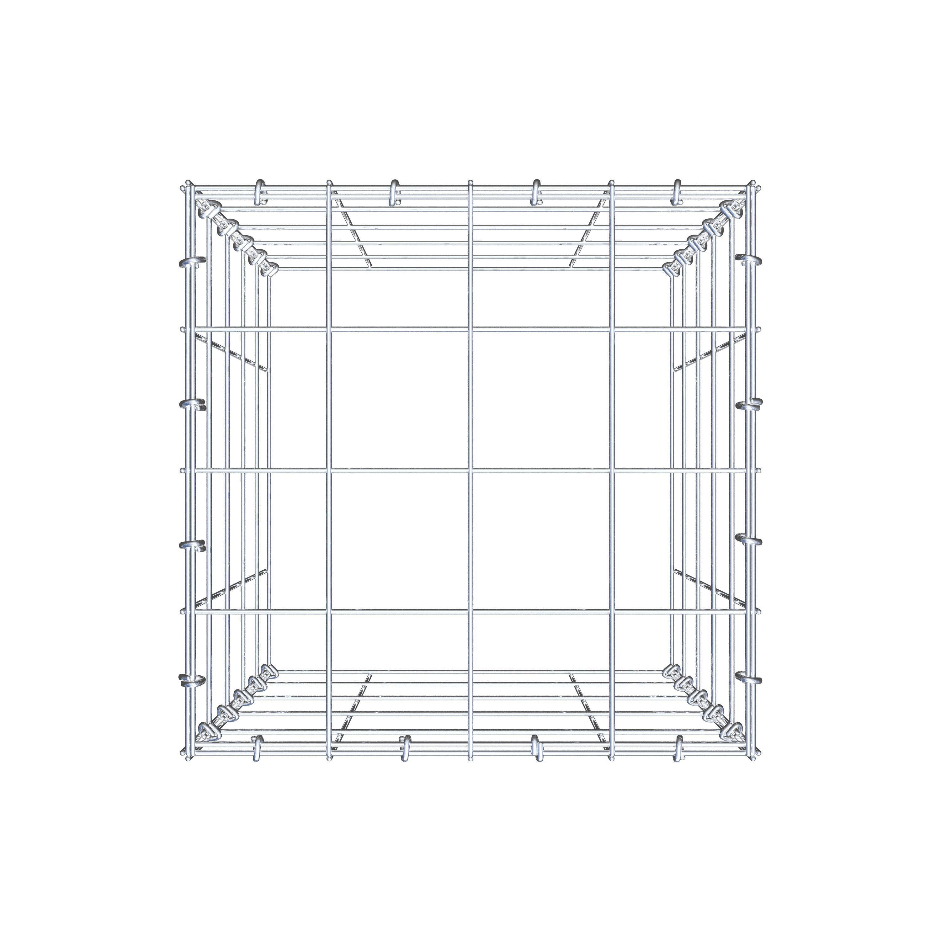 Gabião Tipo 3 50 cm x 40 cm x 40 cm (C x A x P), malhagem 10 cm x 10 cm, anel C