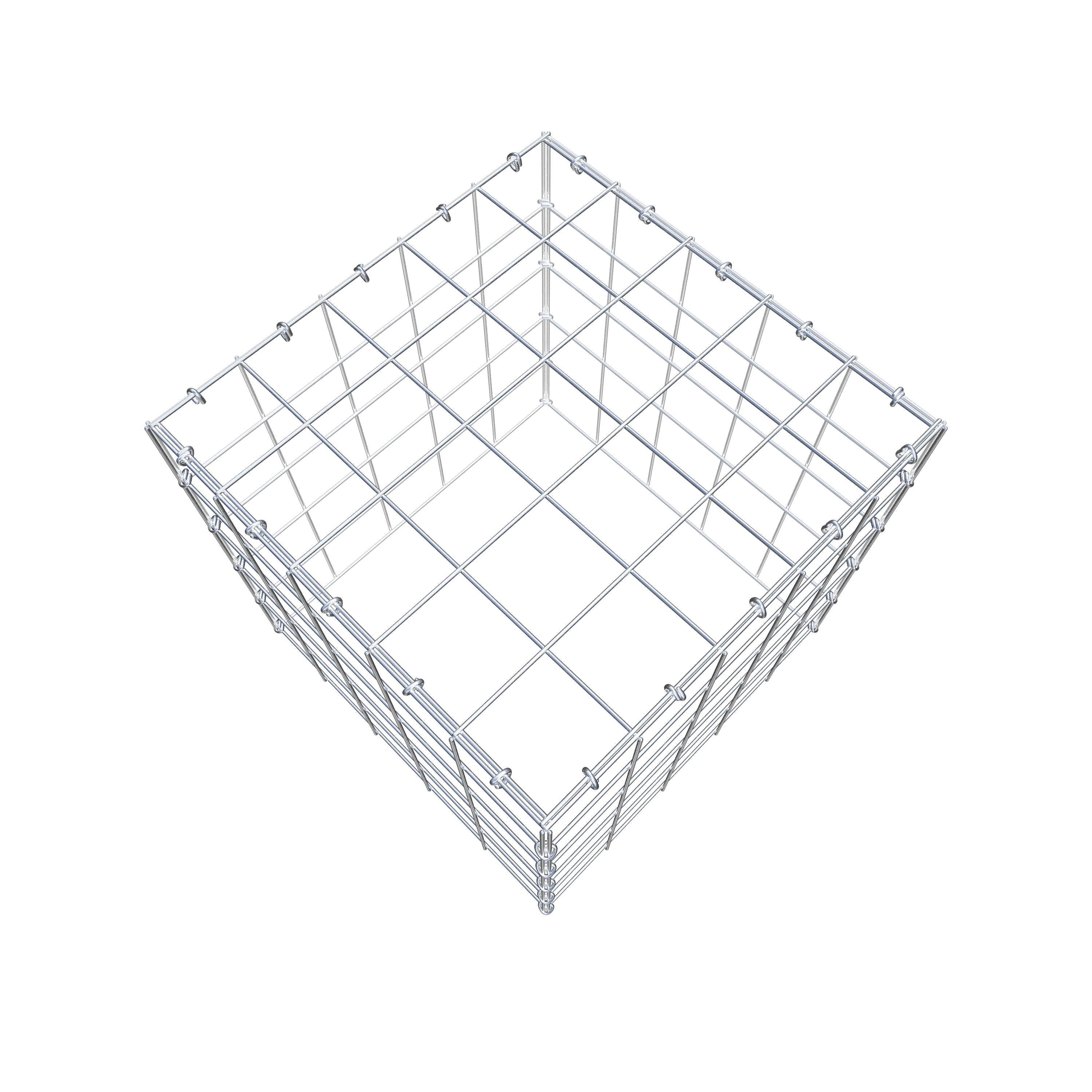 Gabião Tipo 3 50 cm x 50 cm x 50 cm (C x A x P), malhagem 10 cm x 10 cm, anel C