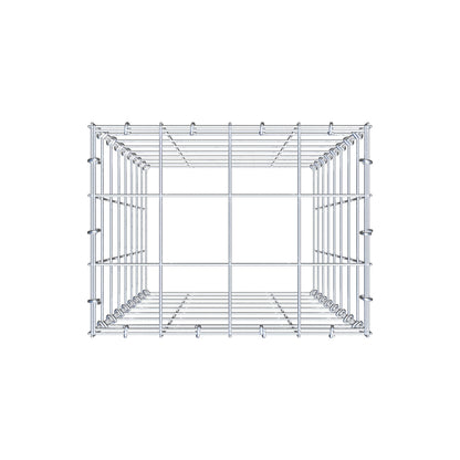 Anbaugabione Typ 3 80 cm x 40 cm x 30 cm (L x H x T), Maschenweite 10 cm x 10 cm, C-Ring