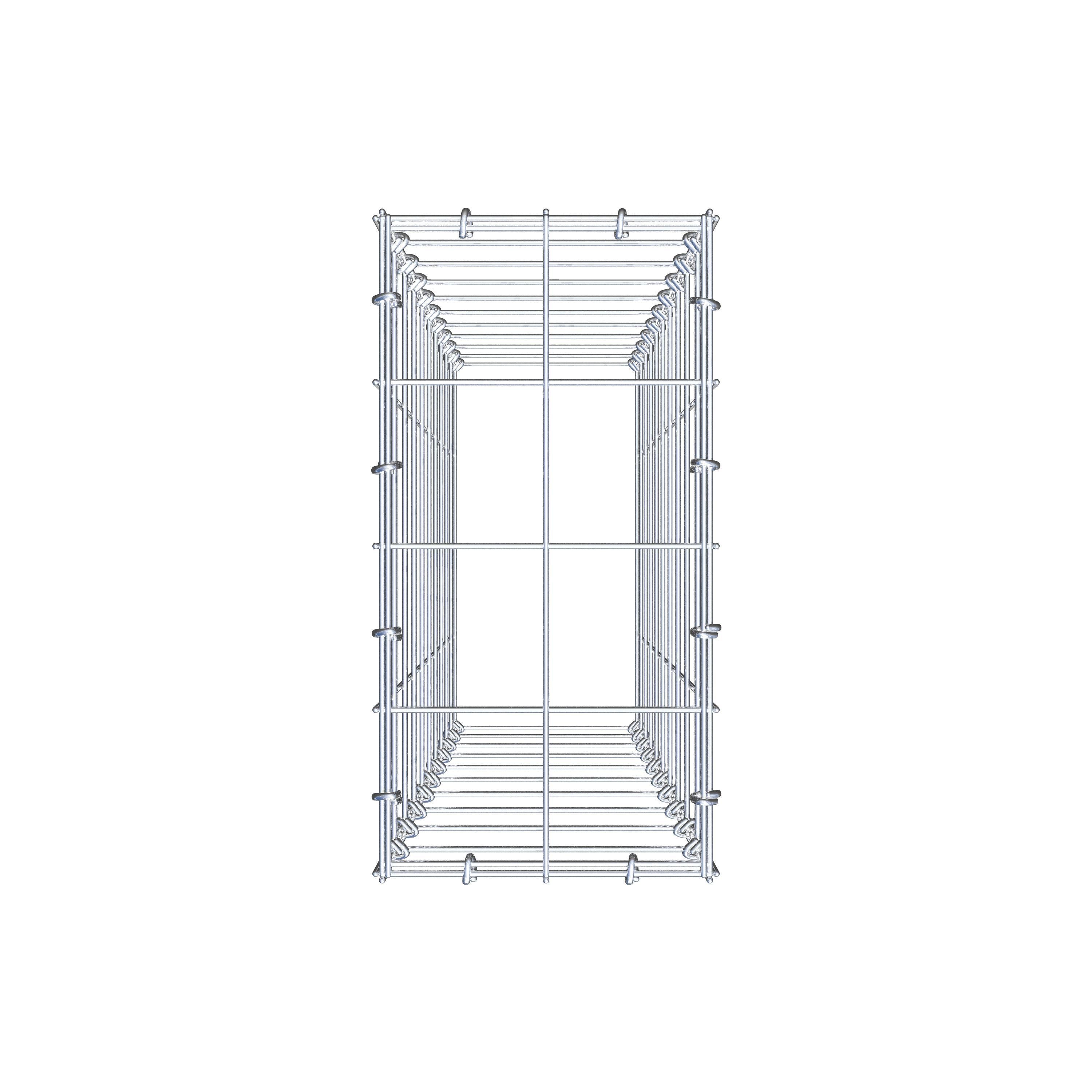 Gabião Tipo 3 100 cm x 20 cm x 40 cm (C x A x P), malhagem 10 cm x 10 cm, anel C