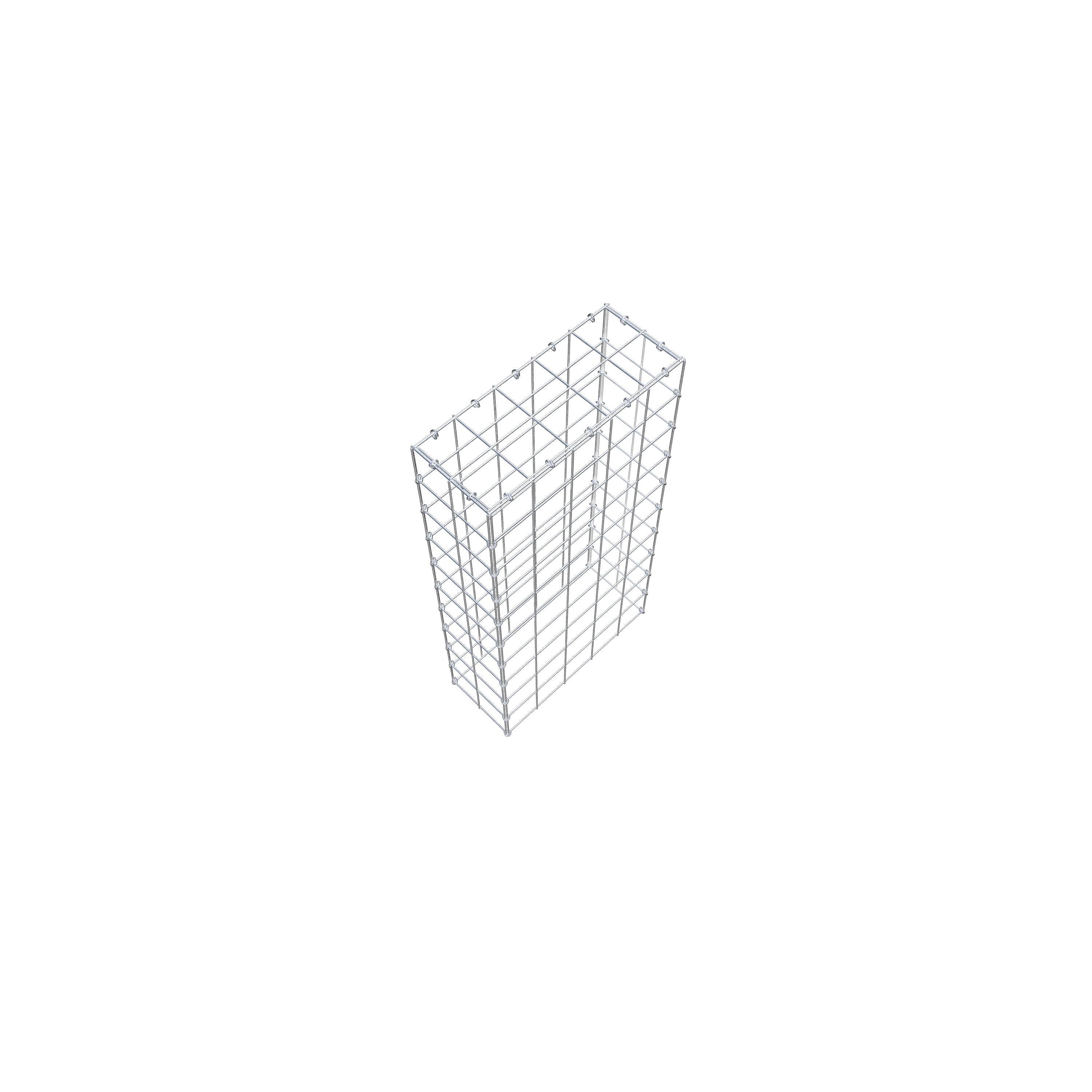 Mounted gabion type 3 100 cm x 20 cm x 50 cm (L x H x D), mesh size 10 cm x 10 cm, C-ring