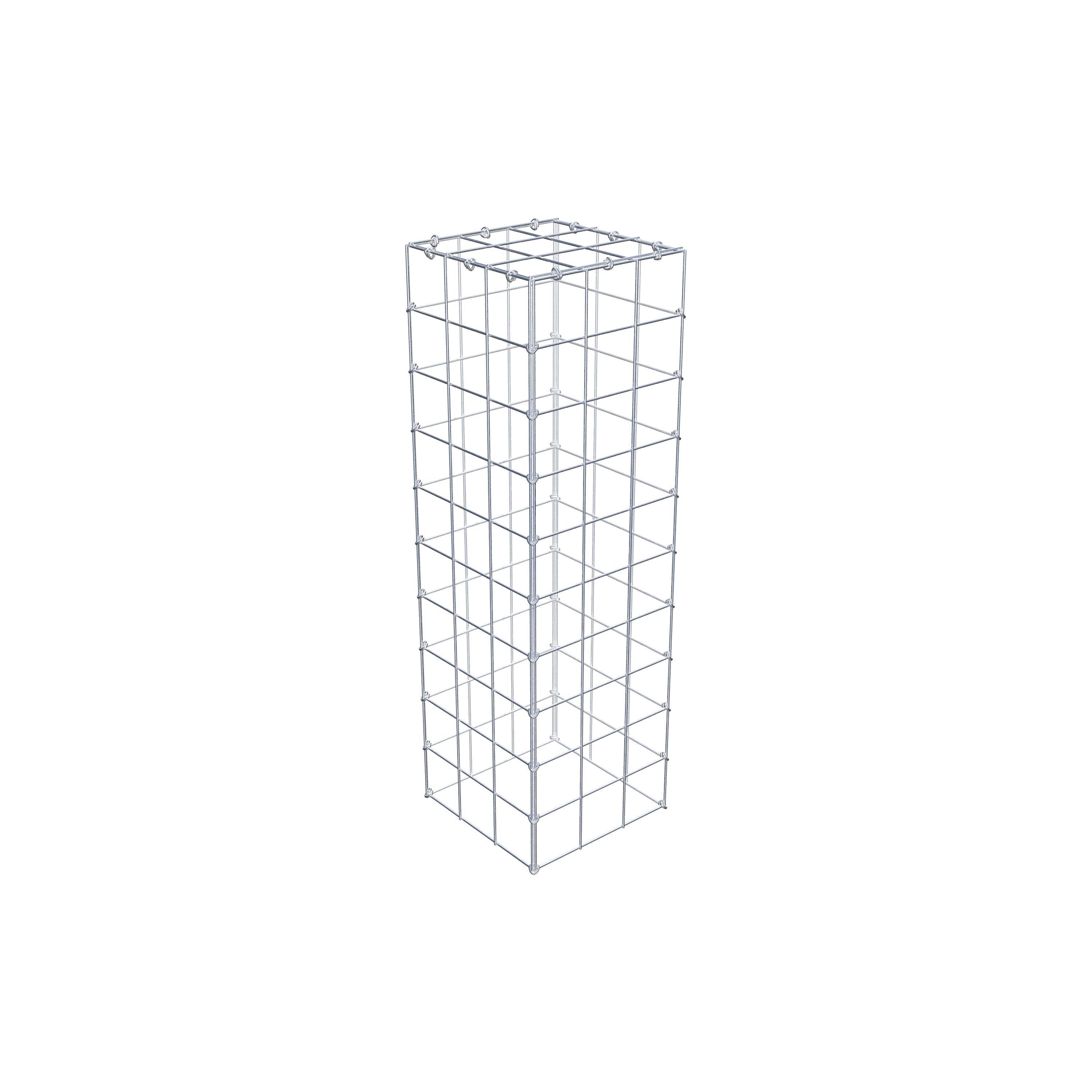 Mounted gabion type 3 100 cm x 30 cm x 30 cm (L x H x D), mesh size 10 cm x 10 cm, C-ring