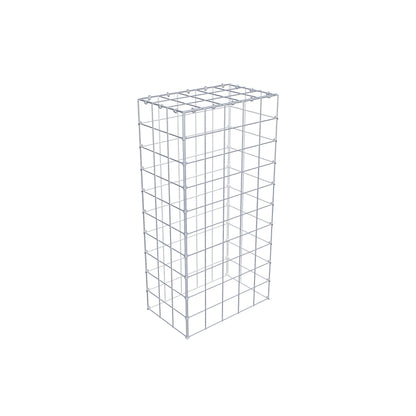 Mounted gabion type 3 100 cm x 30 cm x 50 cm (L x H x D), mesh size 10 cm x 10 cm, C-ring