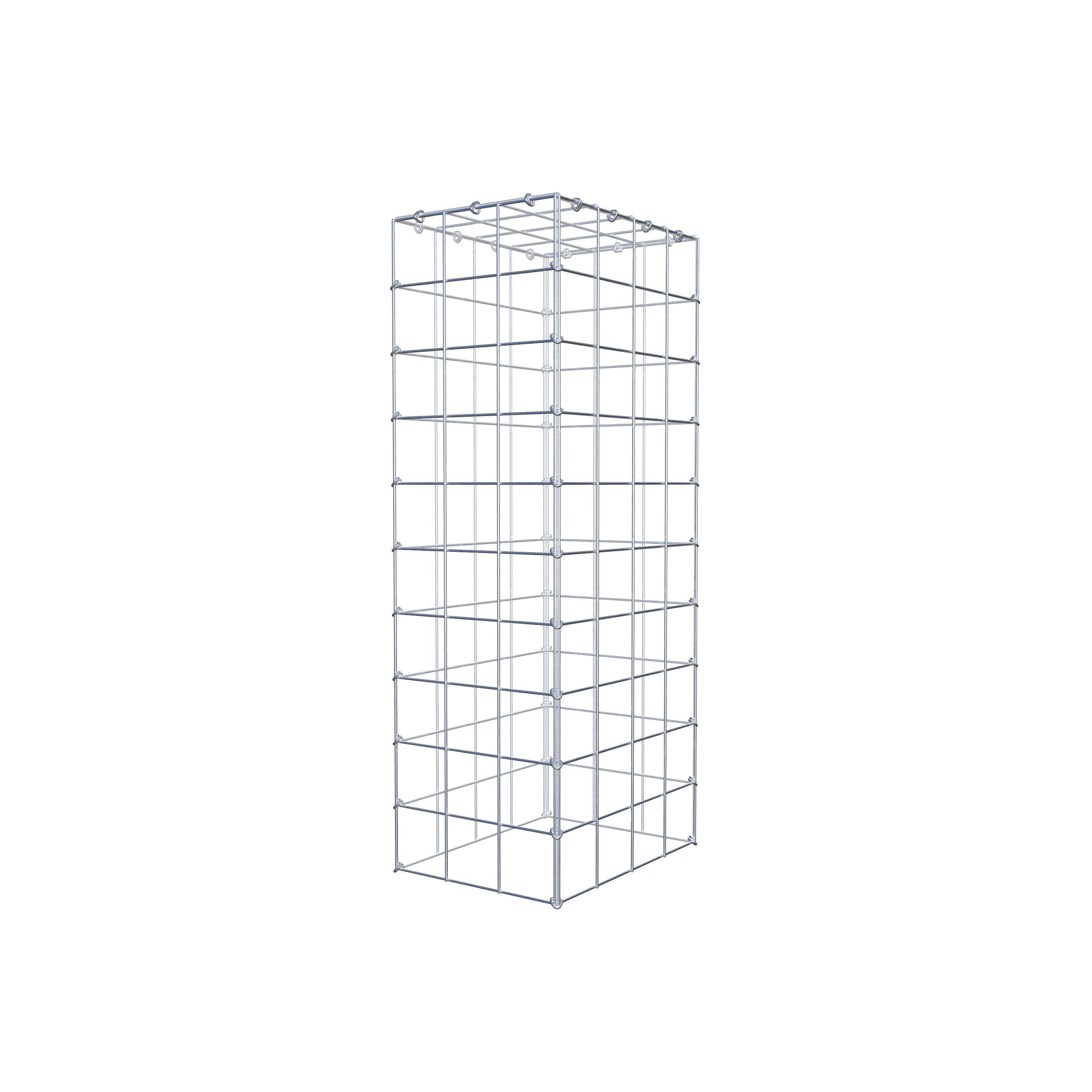 Mounted gabion type 3 100 cm x 40 cm x 30 cm (L x H x D), mesh size 10 cm x 10 cm, C-ring