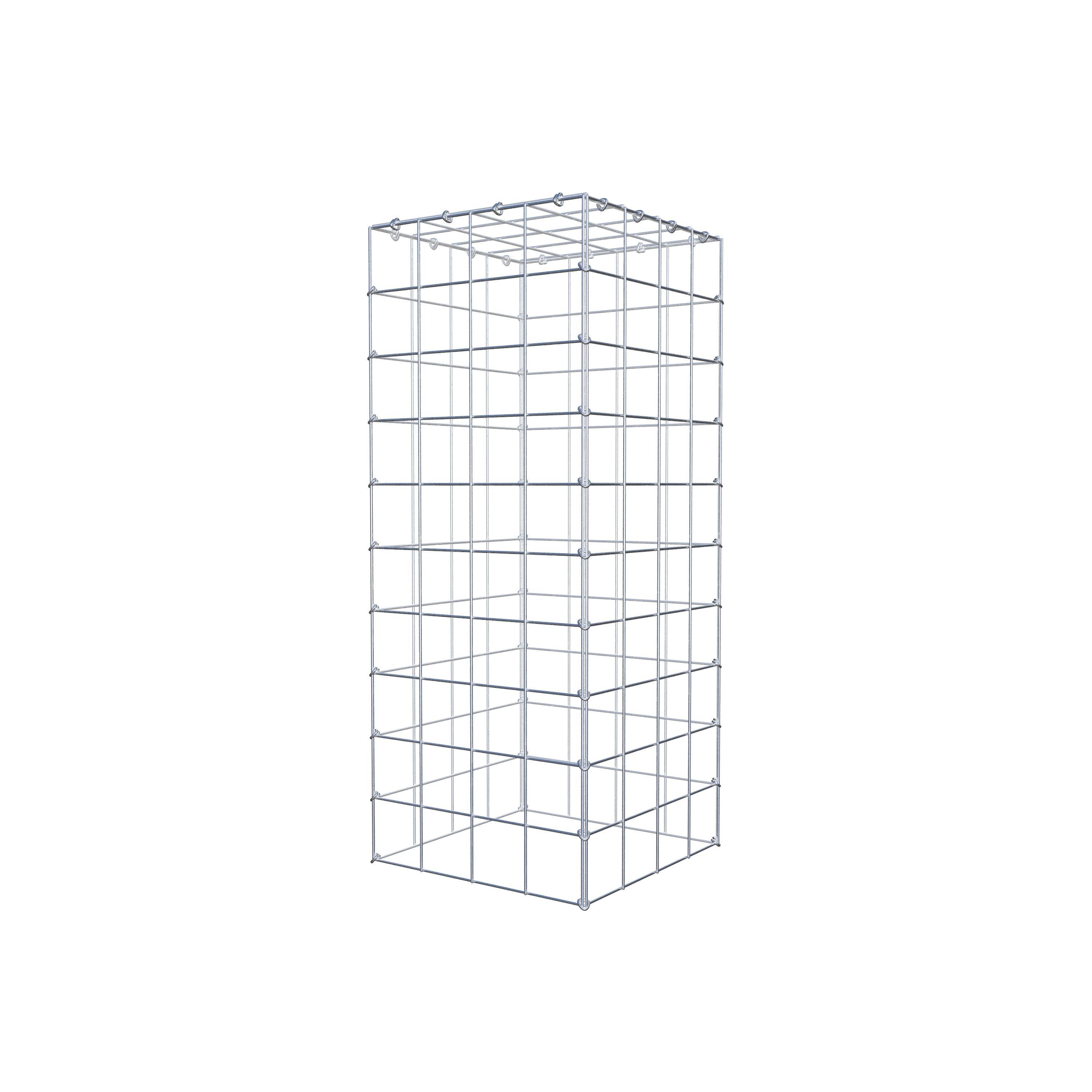 Monteret gabion type 3 100 cm x 40 cm x 40 cm (L x H x D), maskestørrelse 10 cm x 10 cm, C-ring