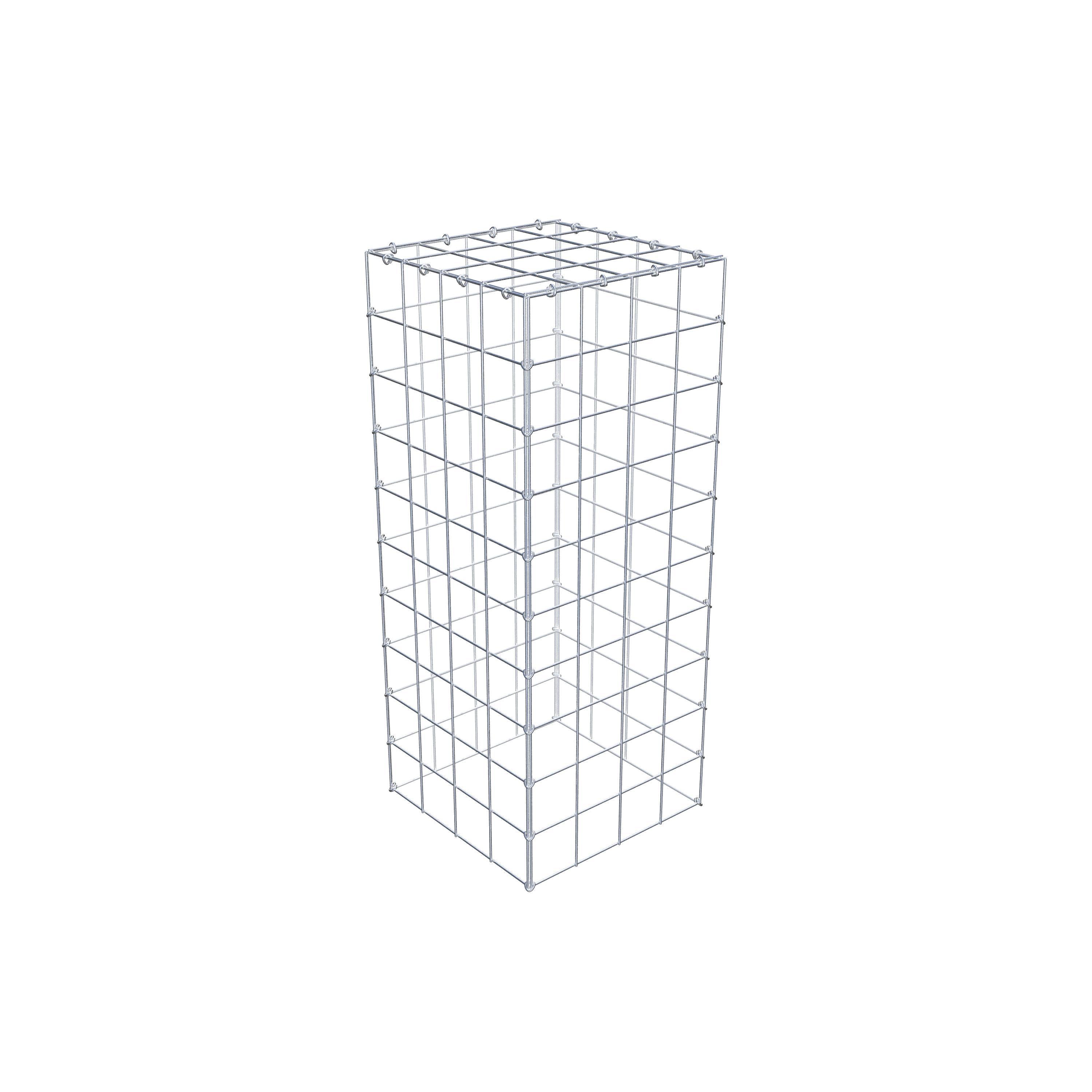 Monteret gabion type 3 100 cm x 40 cm x 40 cm (L x H x D), maskestørrelse 10 cm x 10 cm, C-ring