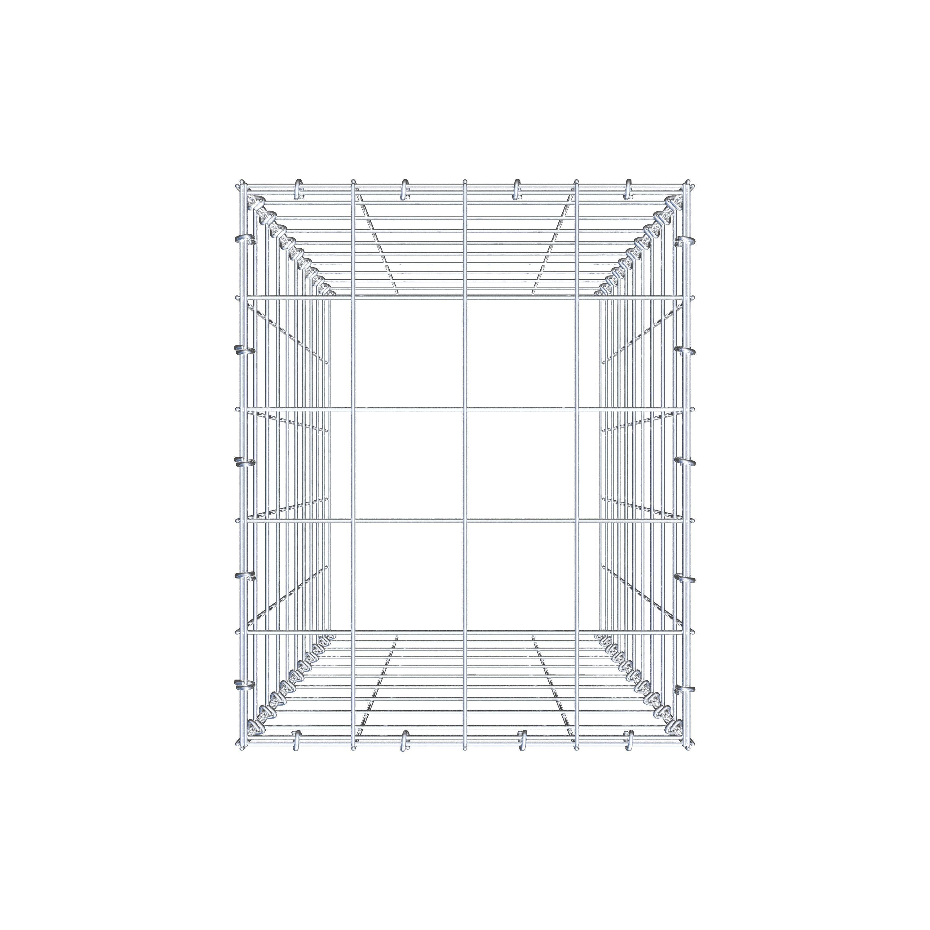 Pila adicional tipo 3 100 cm x 40 cm x 50 cm (L x A x P), malla 10 cm x 10 cm, anillo en C