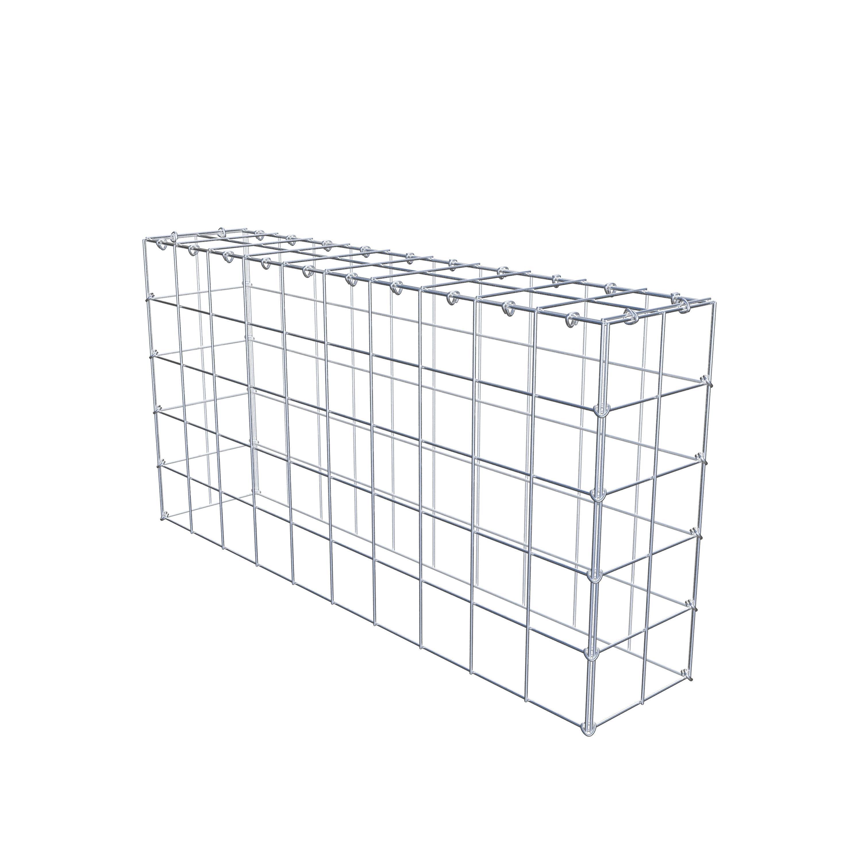 Mounted gabion type 3 100 cm x 50 cm x 20 cm (L x H x D), mesh size 10 cm x 10 cm, C-ring