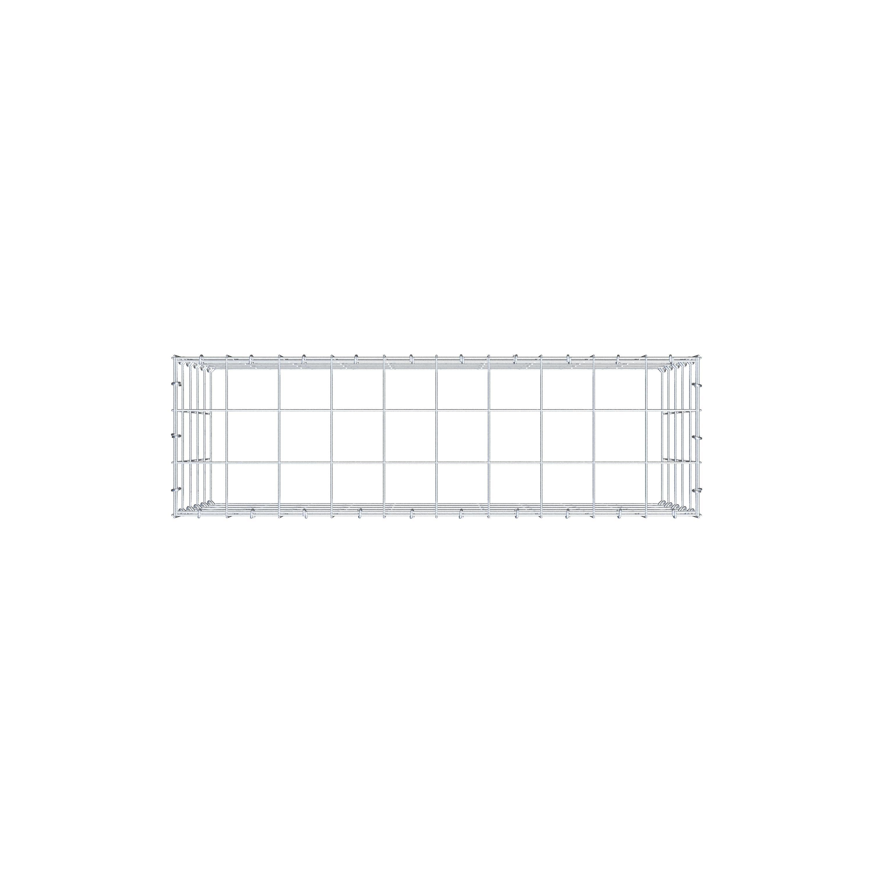 Gabião Tipo 3 100 cm x 50 cm x 30 cm (C x A x P), malhagem 10 cm x 10 cm, anel C