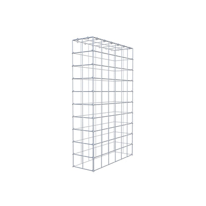 Mounted gabion type 3 100 cm x 60 cm x 20 cm (L x H x D), mesh size 10 cm x 10 cm, C-ring