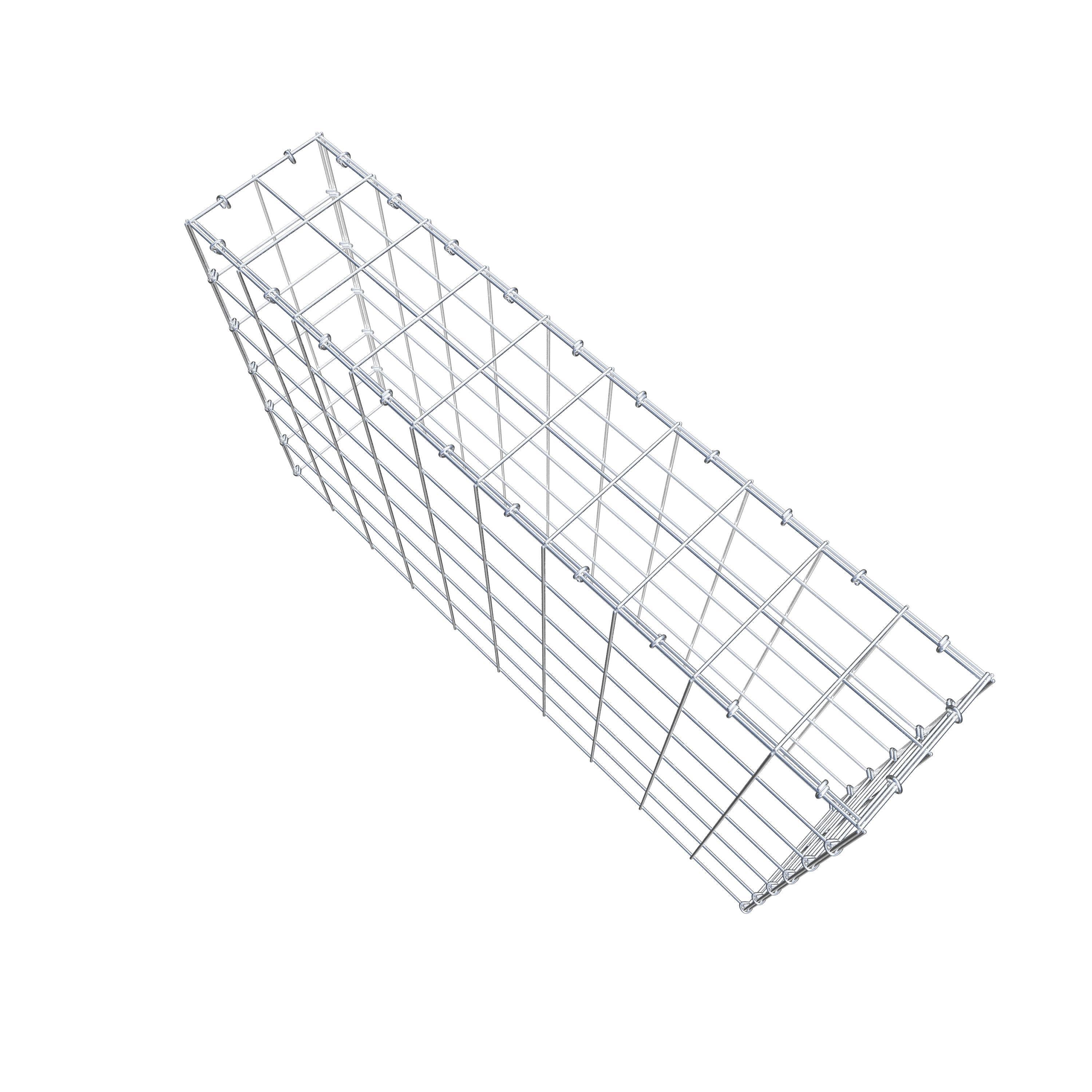 Anbaugabione Typ 3 100 cm x 60 cm x 20 cm (L x H x T), Maschenweite 10 cm x 10 cm, C-Ring