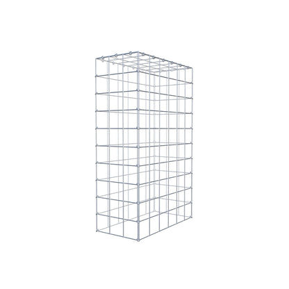 Mounted gabion type 3 100 cm x 60 cm x 30 cm (L x H x D), mesh size 10 cm x 10 cm, C-ring