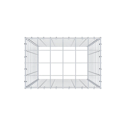 Mounted gabion type 3 100 cm x 60 cm x 40 cm (L x H x D), mesh size 10 cm x 10 cm, C-ring