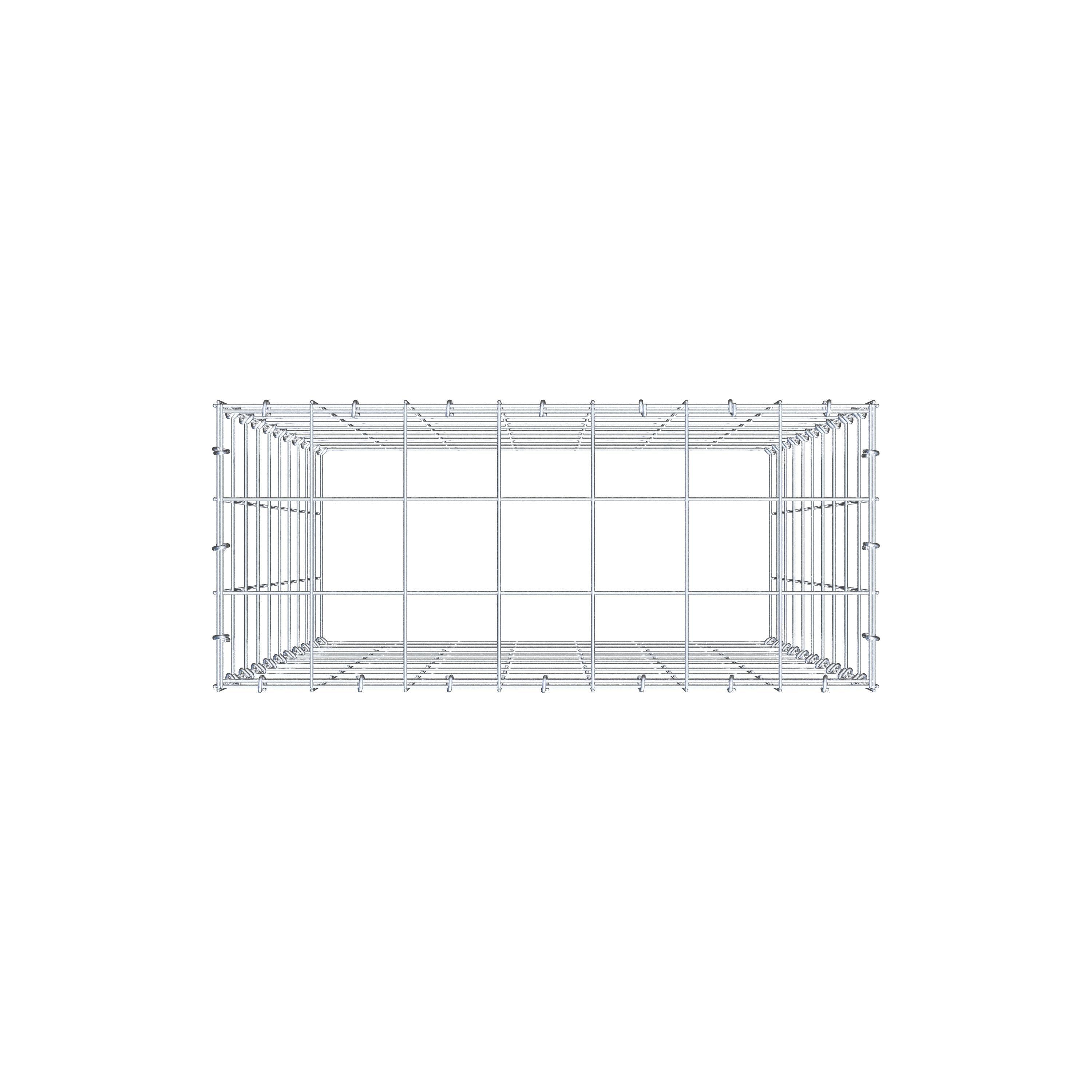 Gabião Tipo 3 100 cm x 70 cm x 30 cm (C x A x P), malhagem 10 cm x 10 cm, anel C