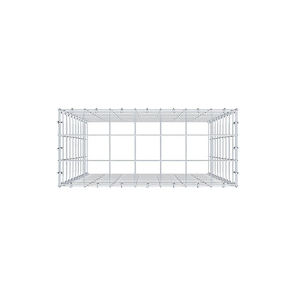 Monteret gabion type 3 100 cm x 70 cm x 30 cm (L x H x D), maskestørrelse 10 cm x 10 cm, C-ring