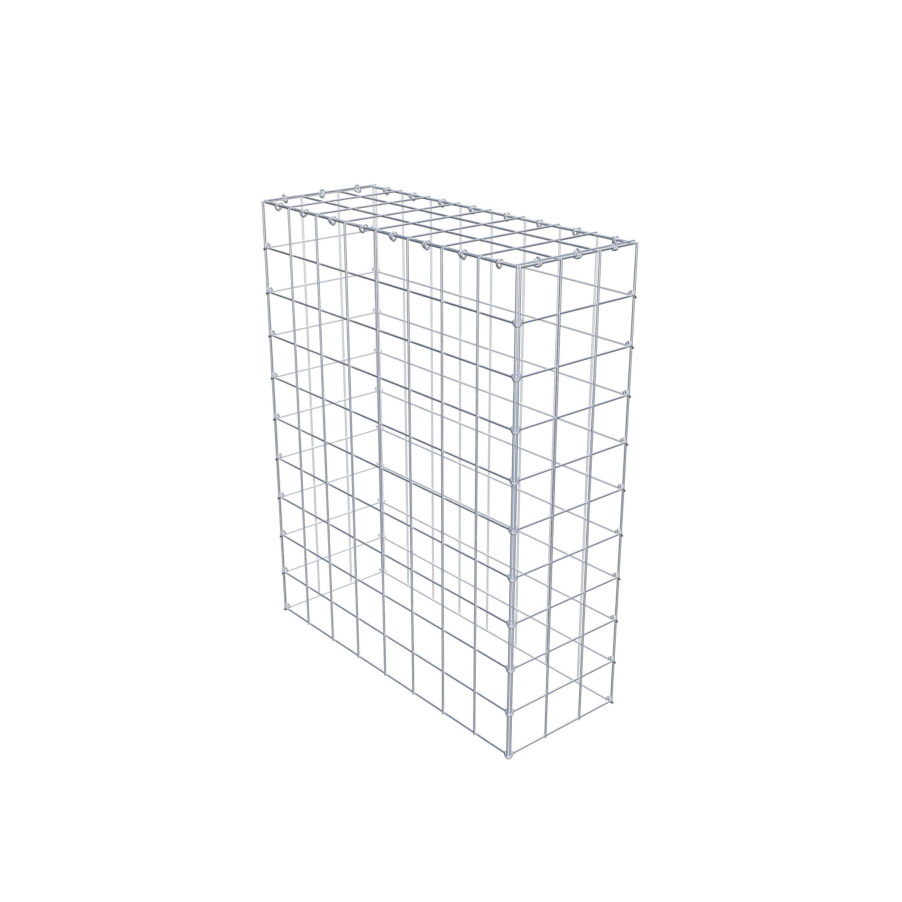 Mounted gabion type 3 100 cm x 80 cm x 30 cm (L x H x D), mesh size 10 cm x 10 cm, C-ring