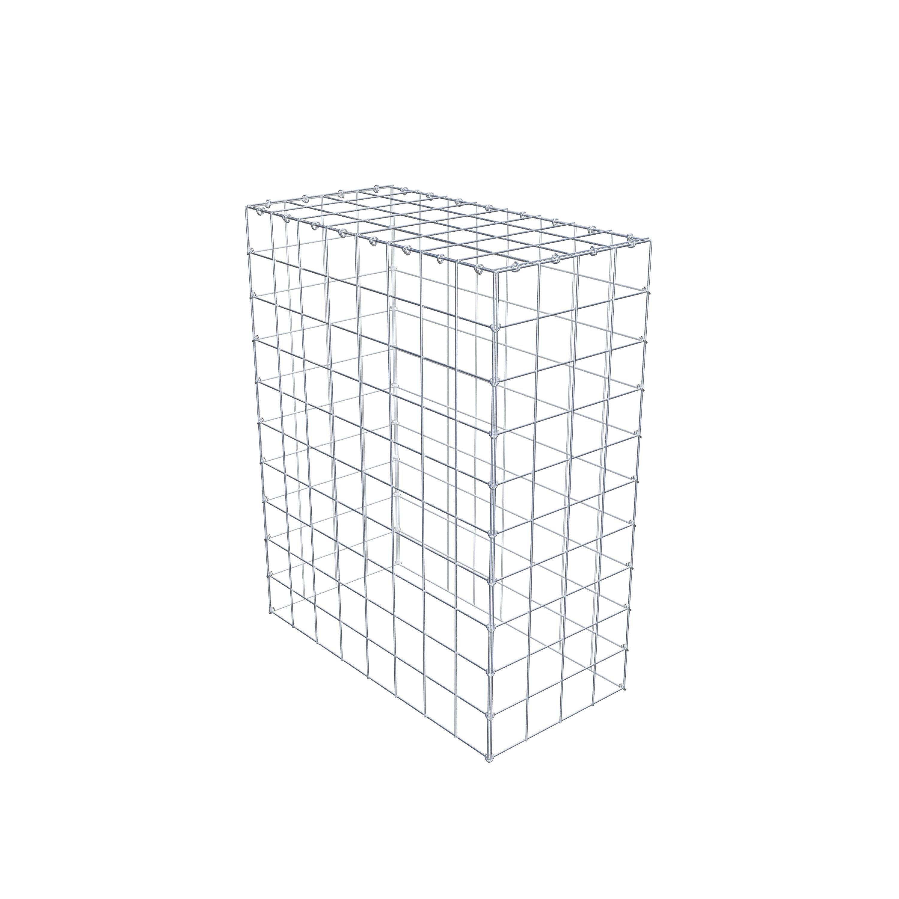 Mounted gabion type 3 100 cm x 80 cm x 40 cm (L x H x D), mesh size 10 cm x 10 cm, C-ring