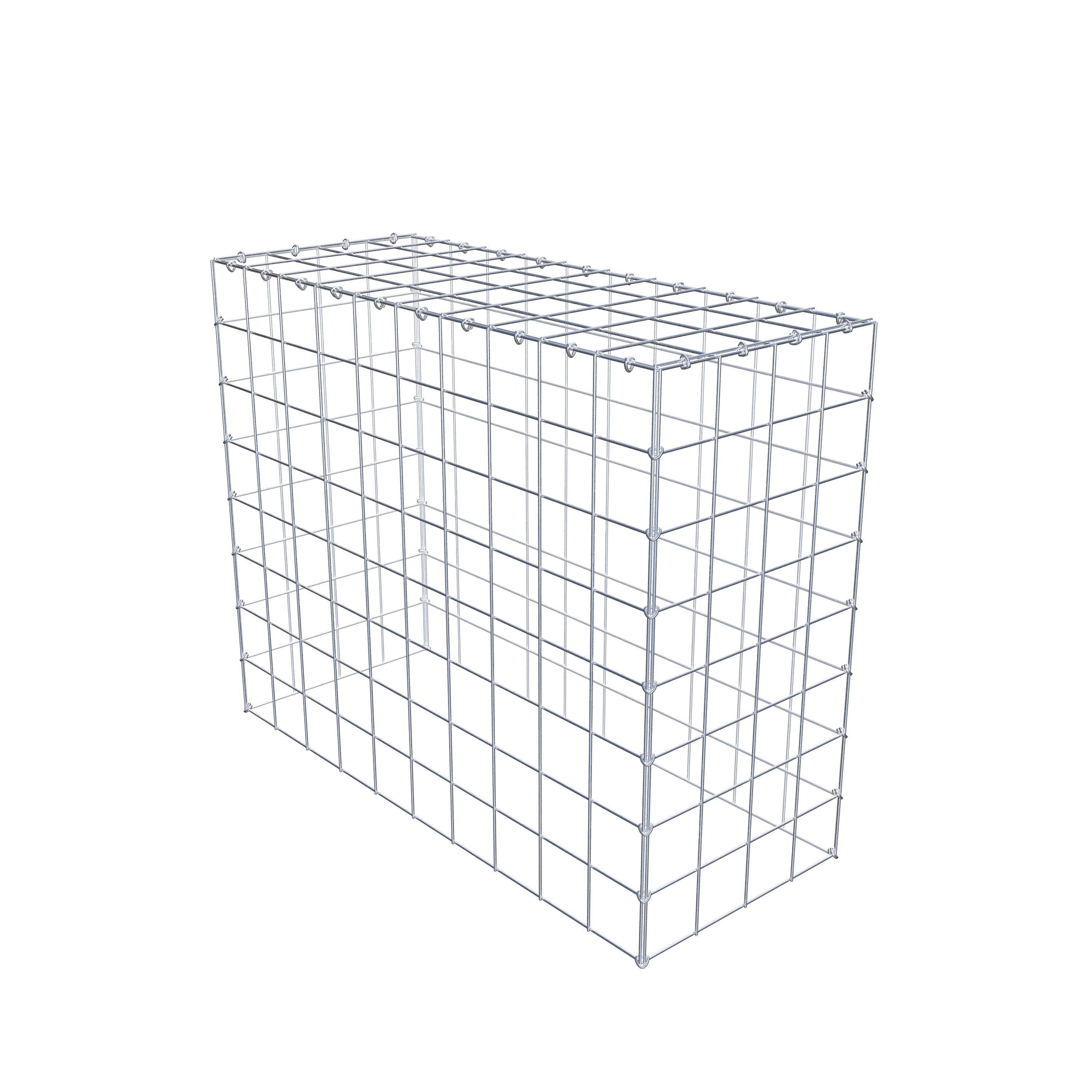 Mounted gabion type 3 100 cm x 80 cm x 40 cm (L x H x D), mesh size 10 cm x 10 cm, C-ring