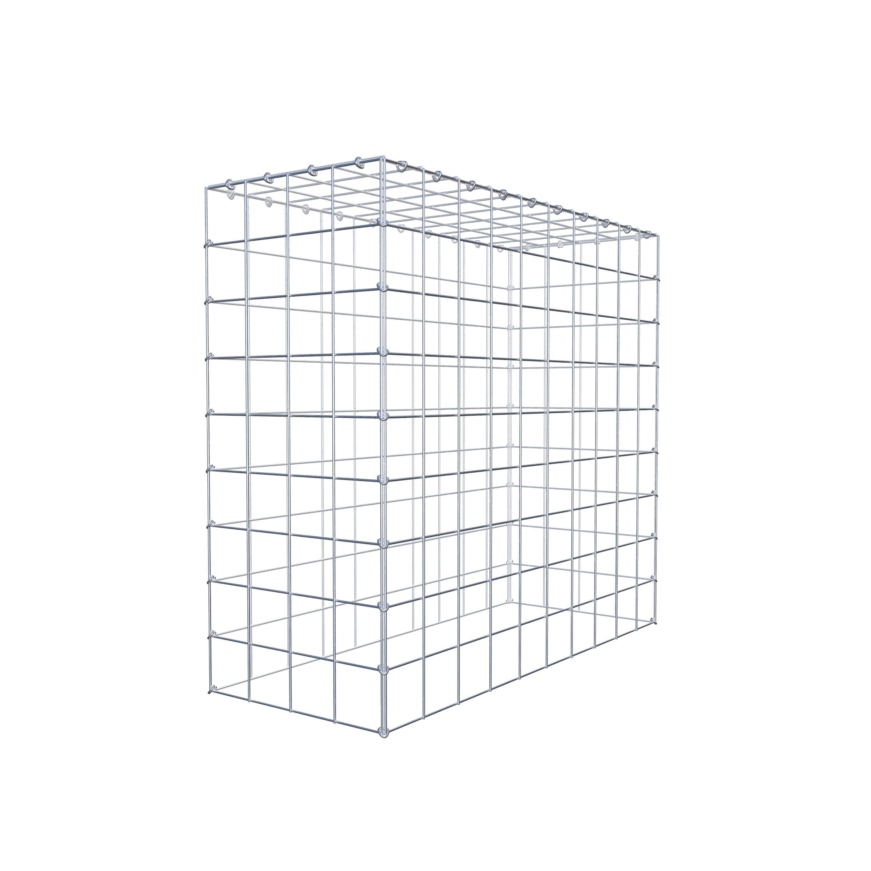 Mounted gabion type 3 100 cm x 90 cm x 40 cm (L x H x D), mesh size 10 cm x 10 cm, C-ring