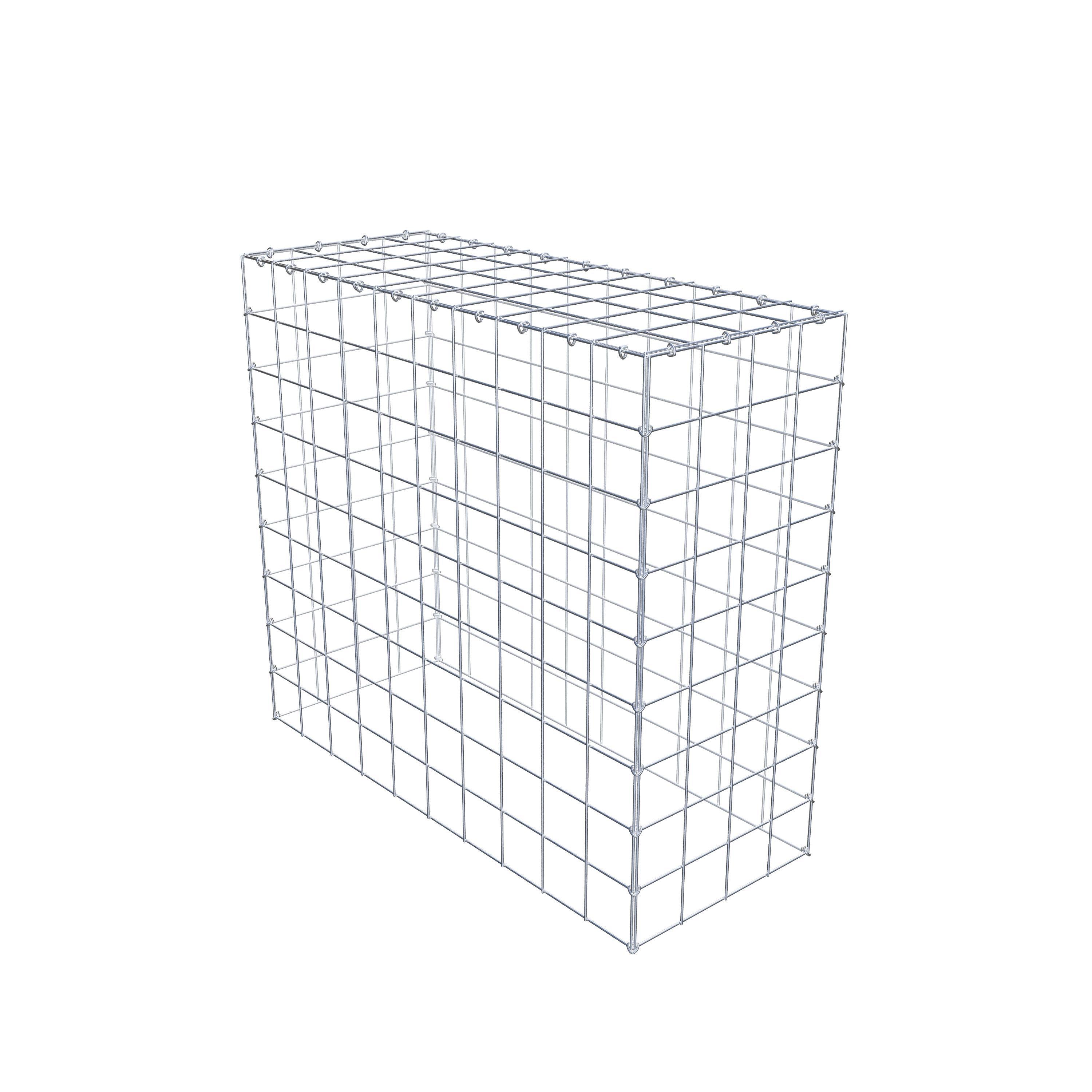 Mounted gabion type 3 100 cm x 90 cm x 40 cm (L x H x D), mesh size 10 cm x 10 cm, C-ring