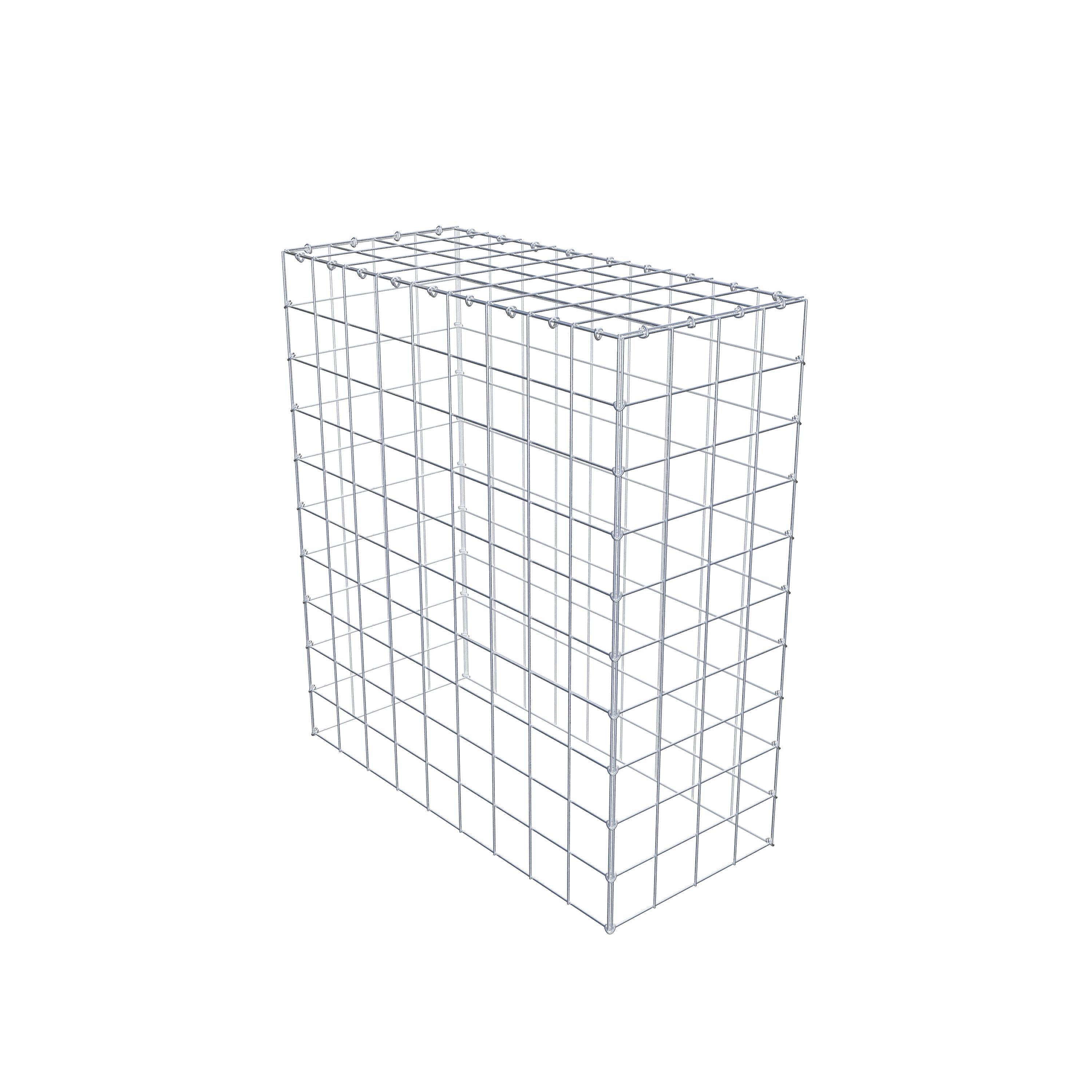 Mounted gabion type 3 100 cm x 90 cm x 40 cm (L x H x D), mesh size 10 cm x 10 cm, C-ring